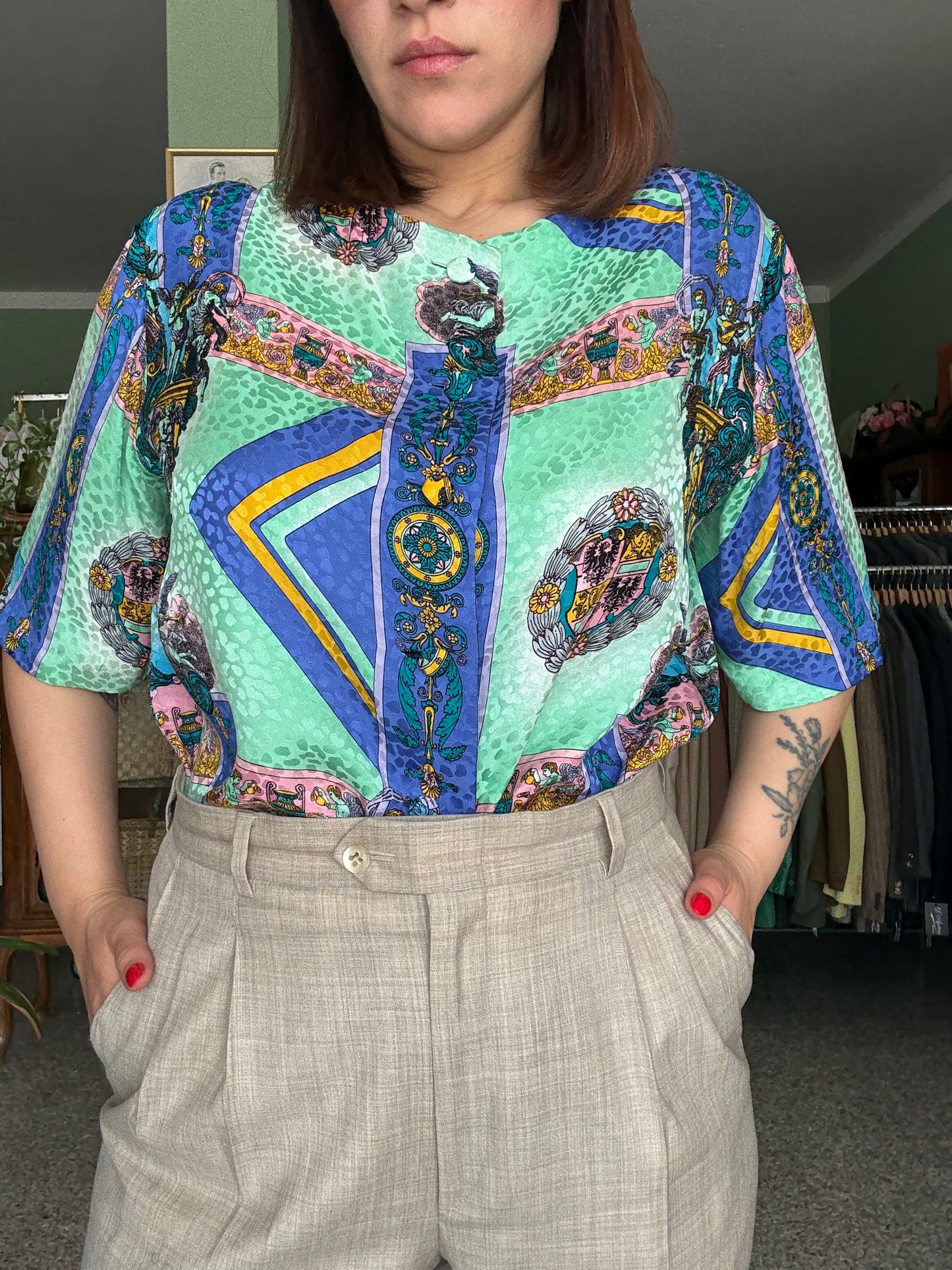 Camicia barocca anni ‘80 - TG. 46 circa