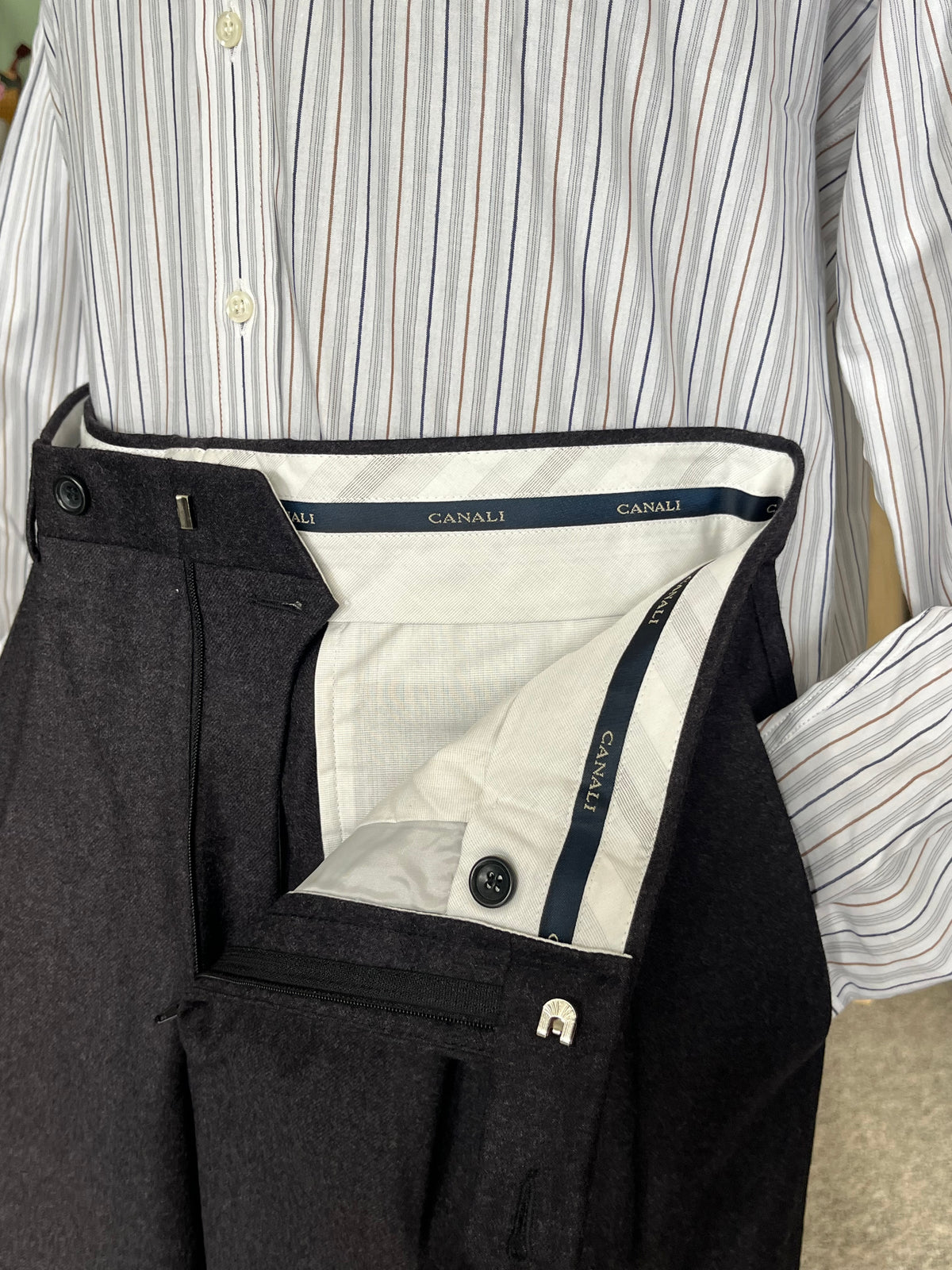 Calzoni Canali cashmere anni ‘80 NOS tg. 48