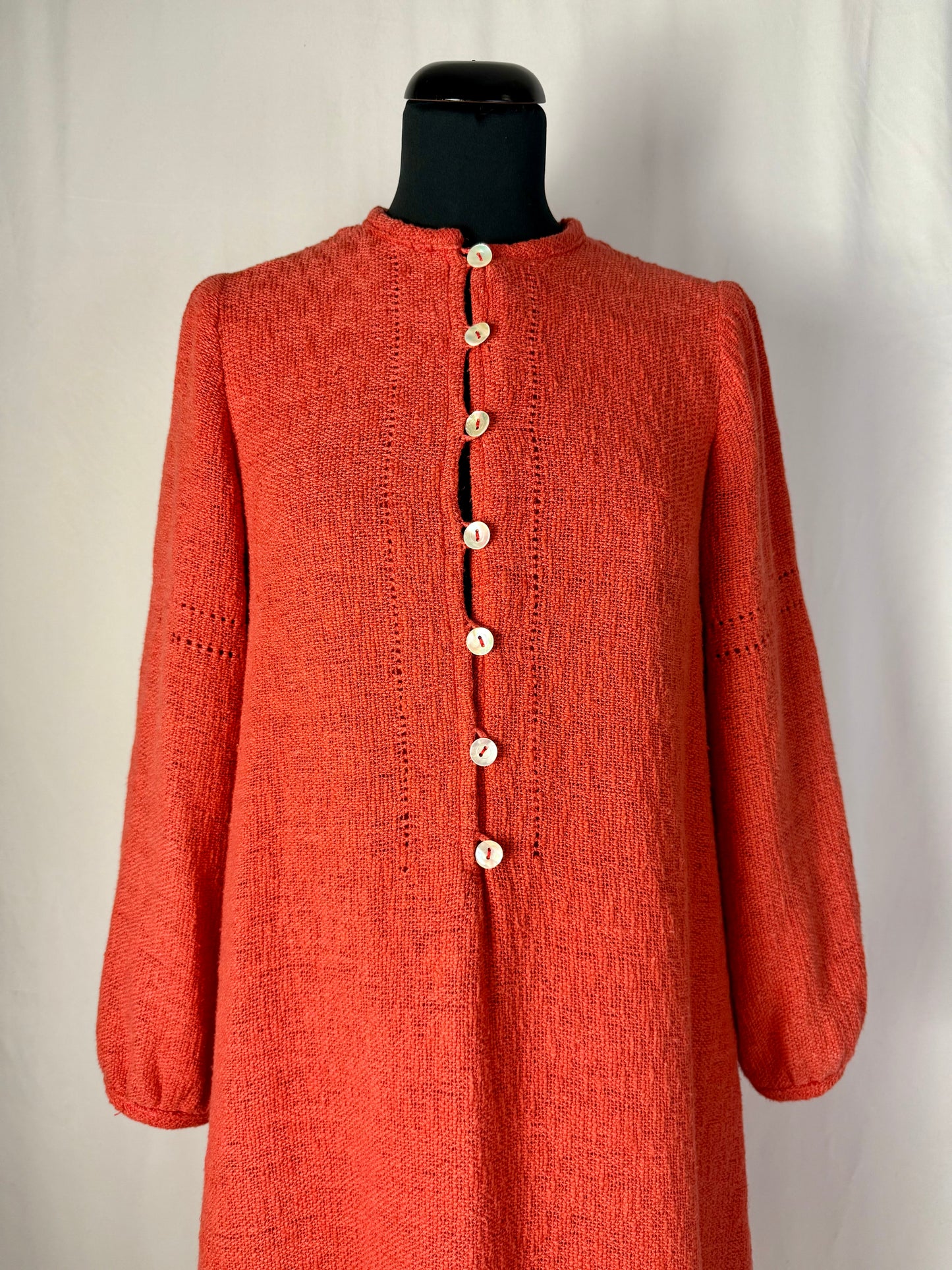 Abito in maglia anni ‘60 color corallo - TG. 42 circa