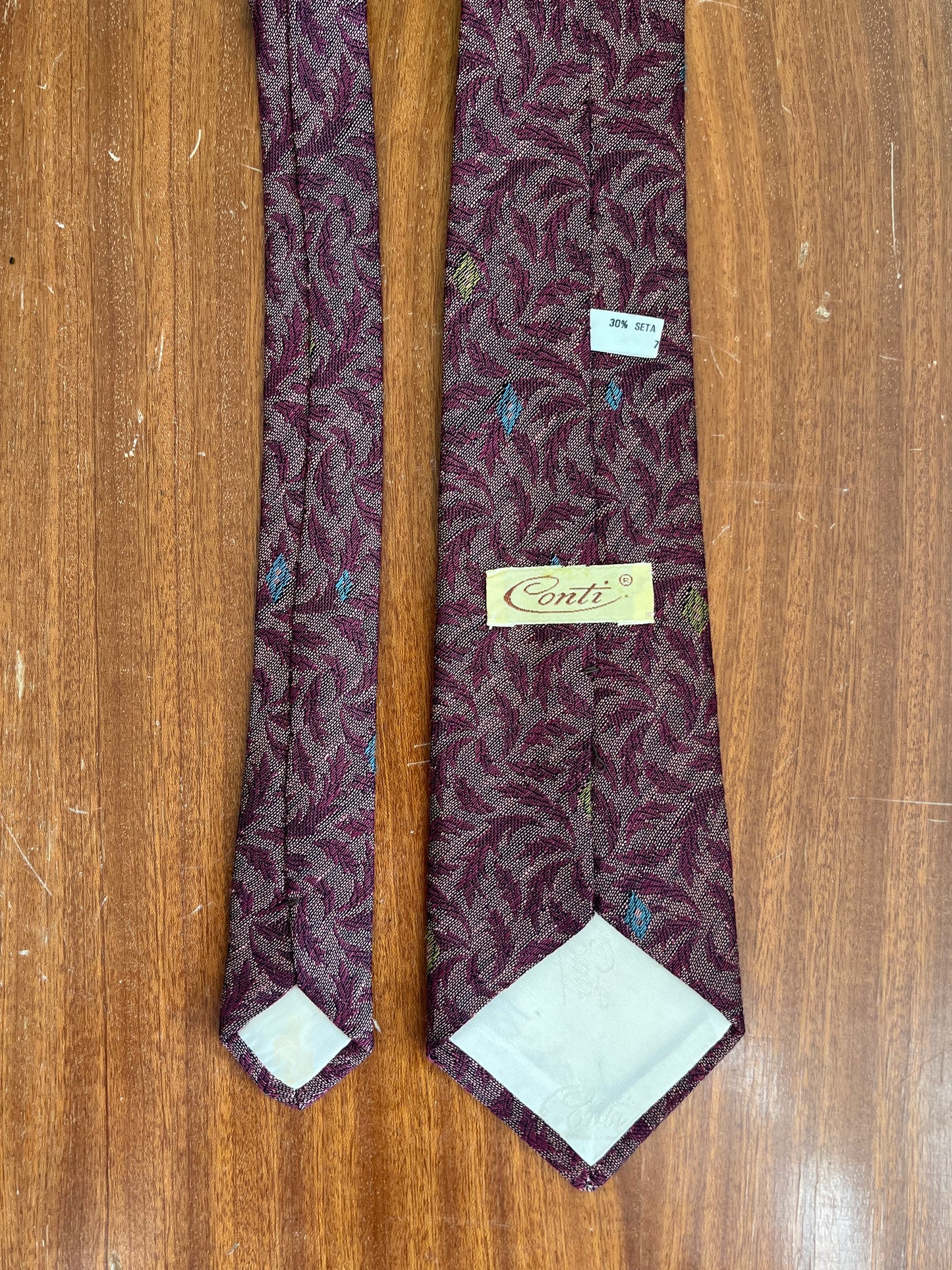 Cravatta anni ‘60 floreale