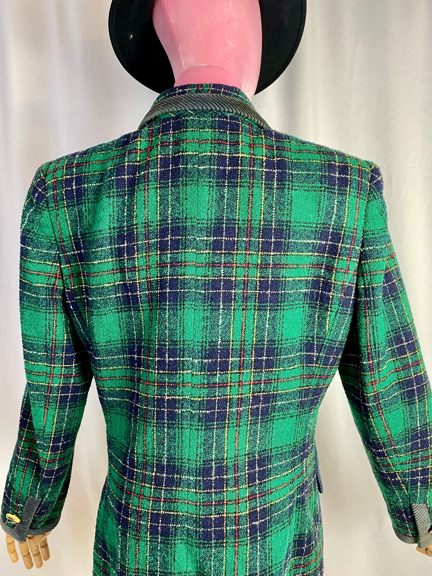 Giacca di lana in tartan - TG. 48