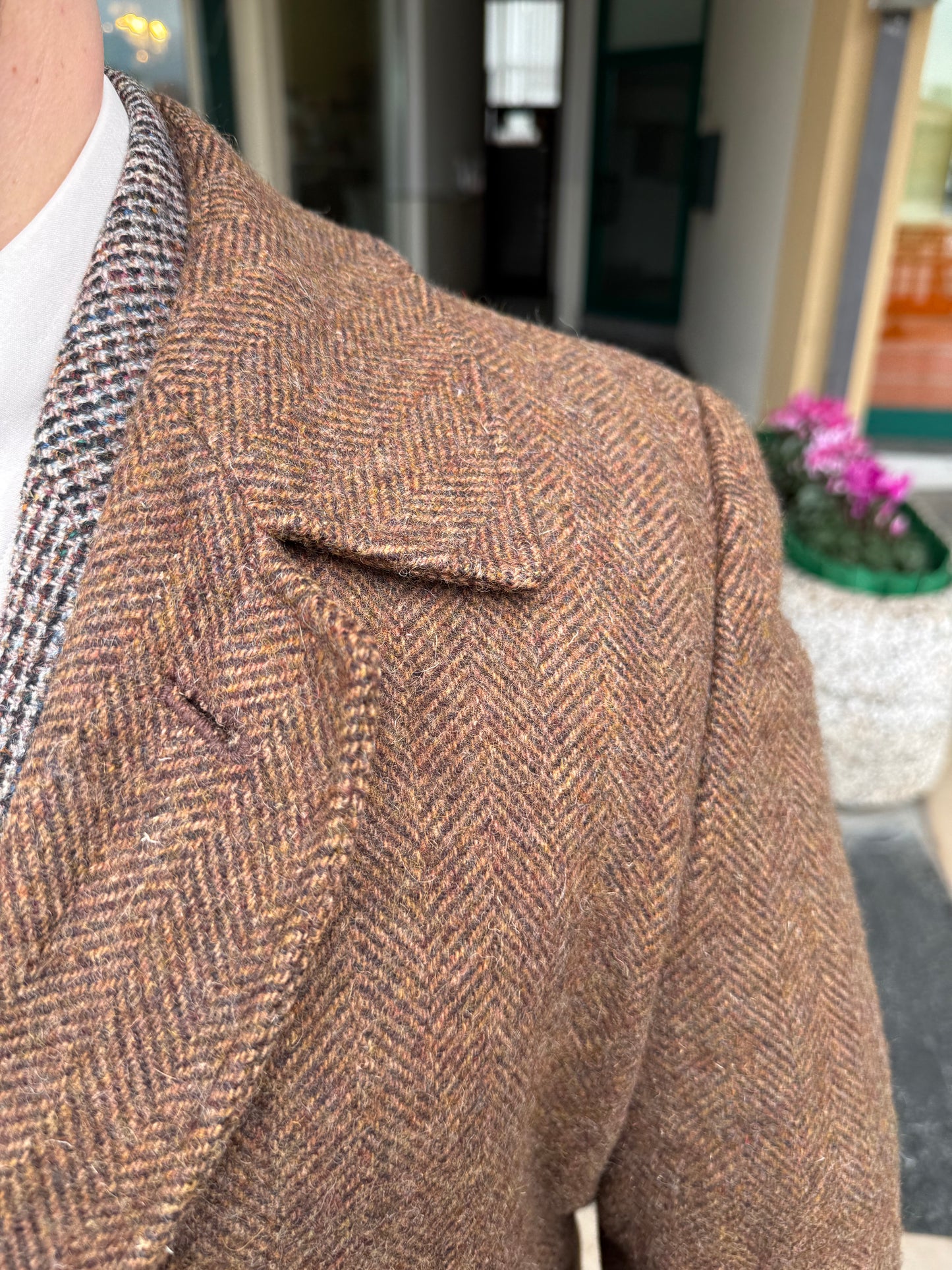 Cappotto tweed anni '70 tg. 50-52