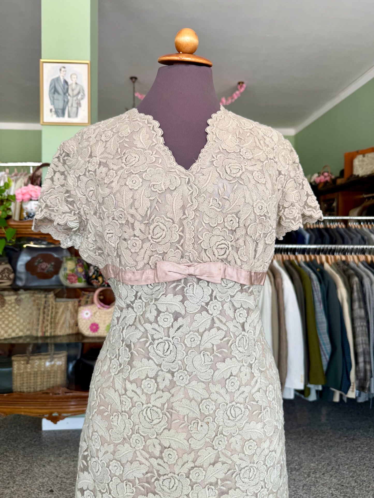 Abito in pizzo anni ‘60 - TG. 44 circa
