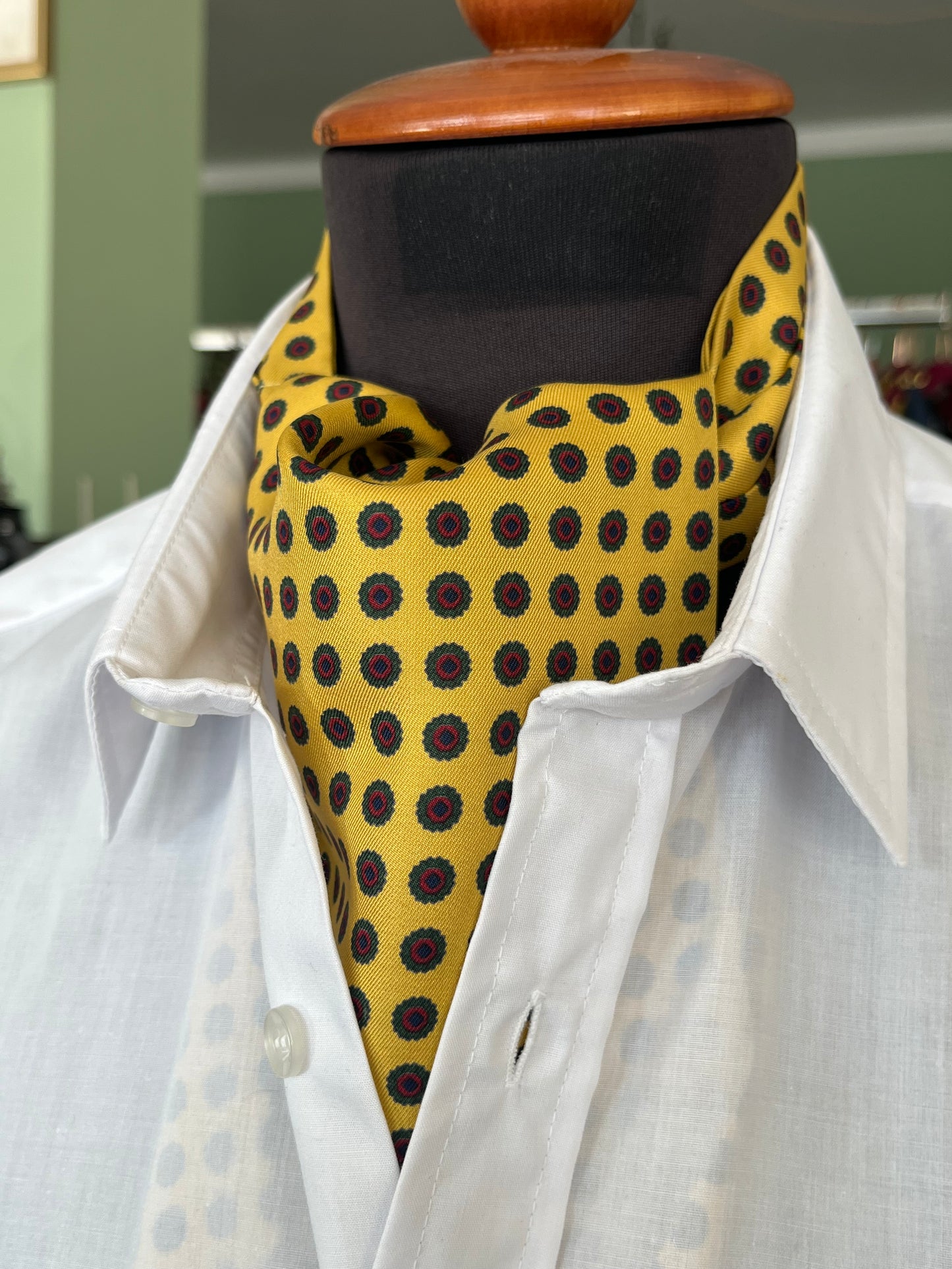 Ascot Etro seta micro-fantasia