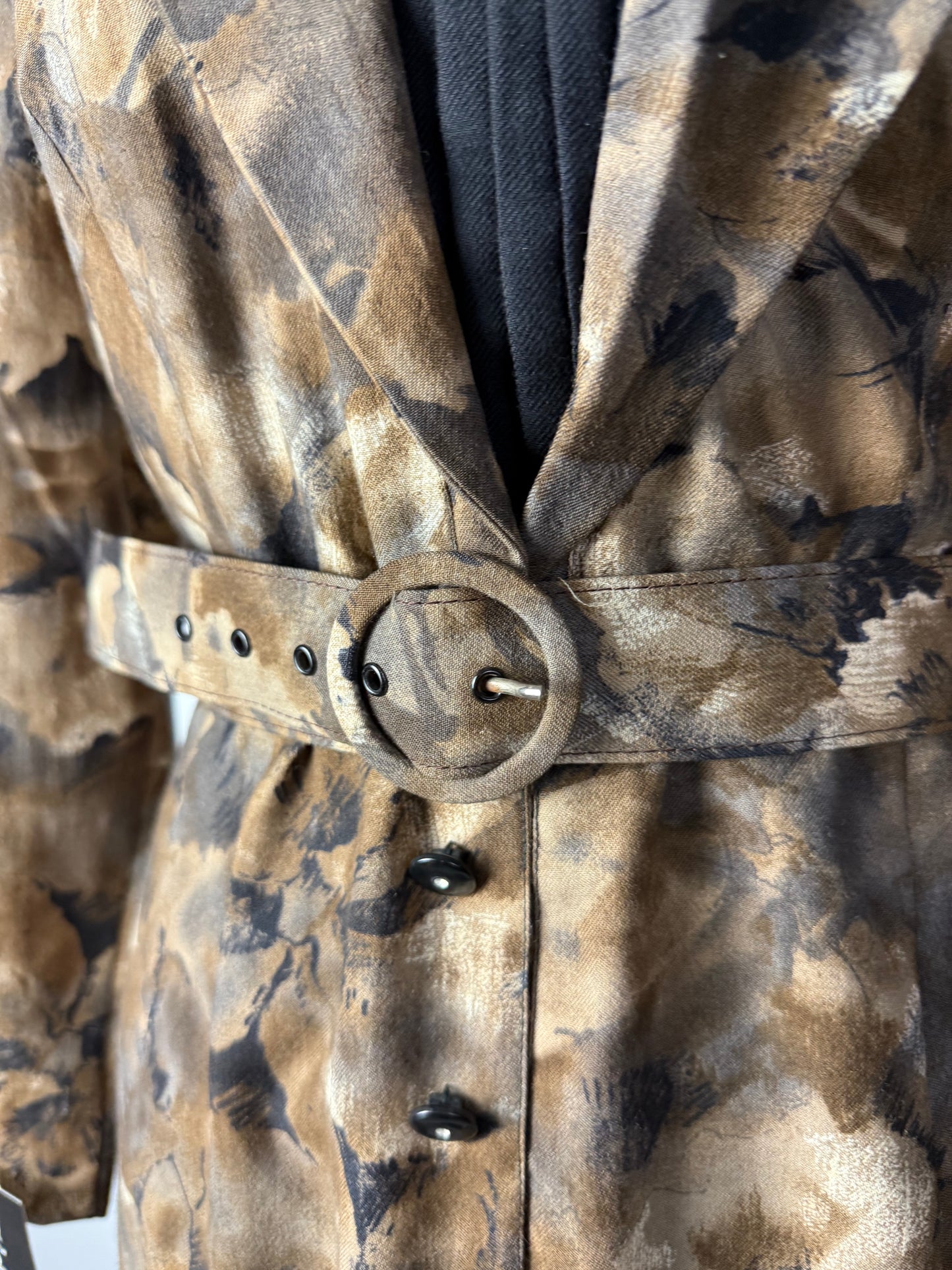 Abito anni ‘80 lana stampata - TG. 44