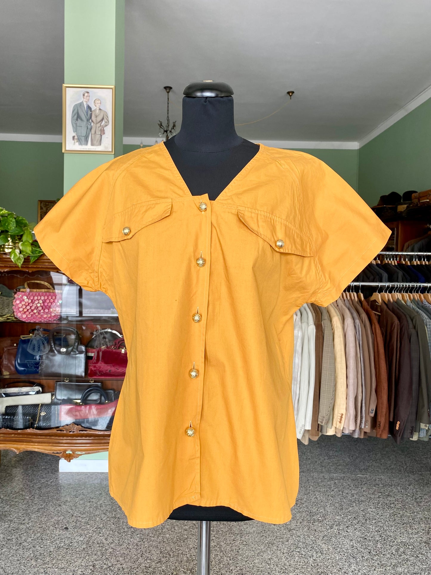 Camicia giallo ocra - TG. 46/48