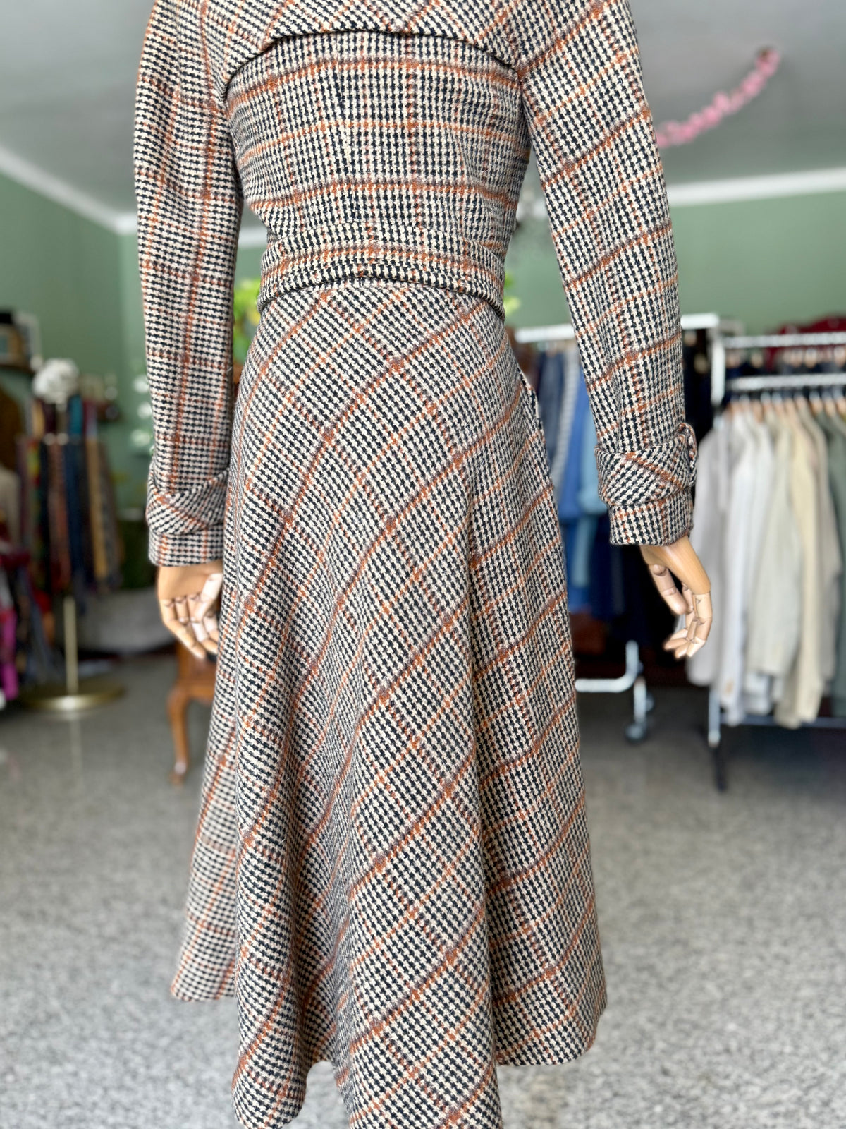 Princess coat anni ‘70 pied de poule - TG. 38