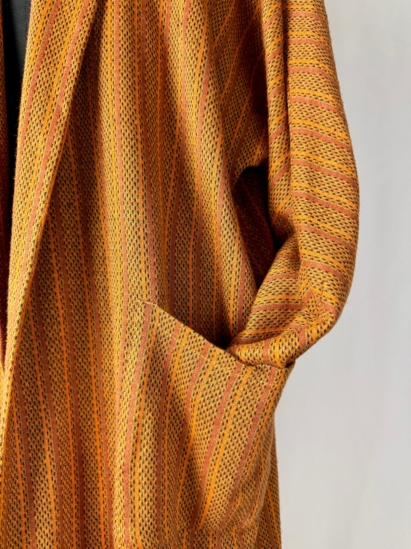 Vestaglia arancio e beige tg. L-XL