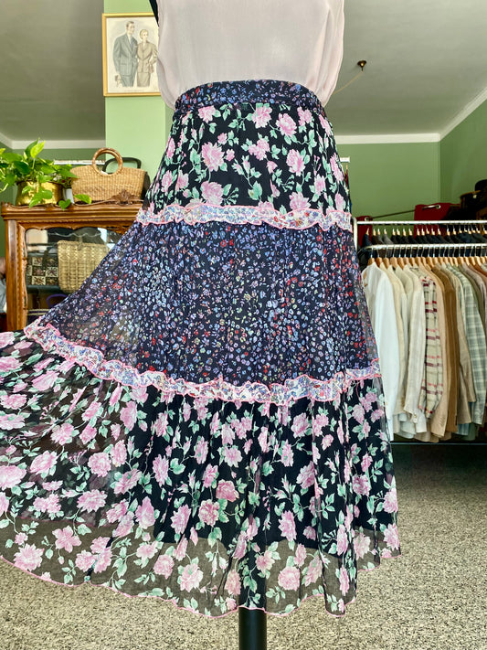 Gonna anni ‘90 in organza di seta - TG. 42/44