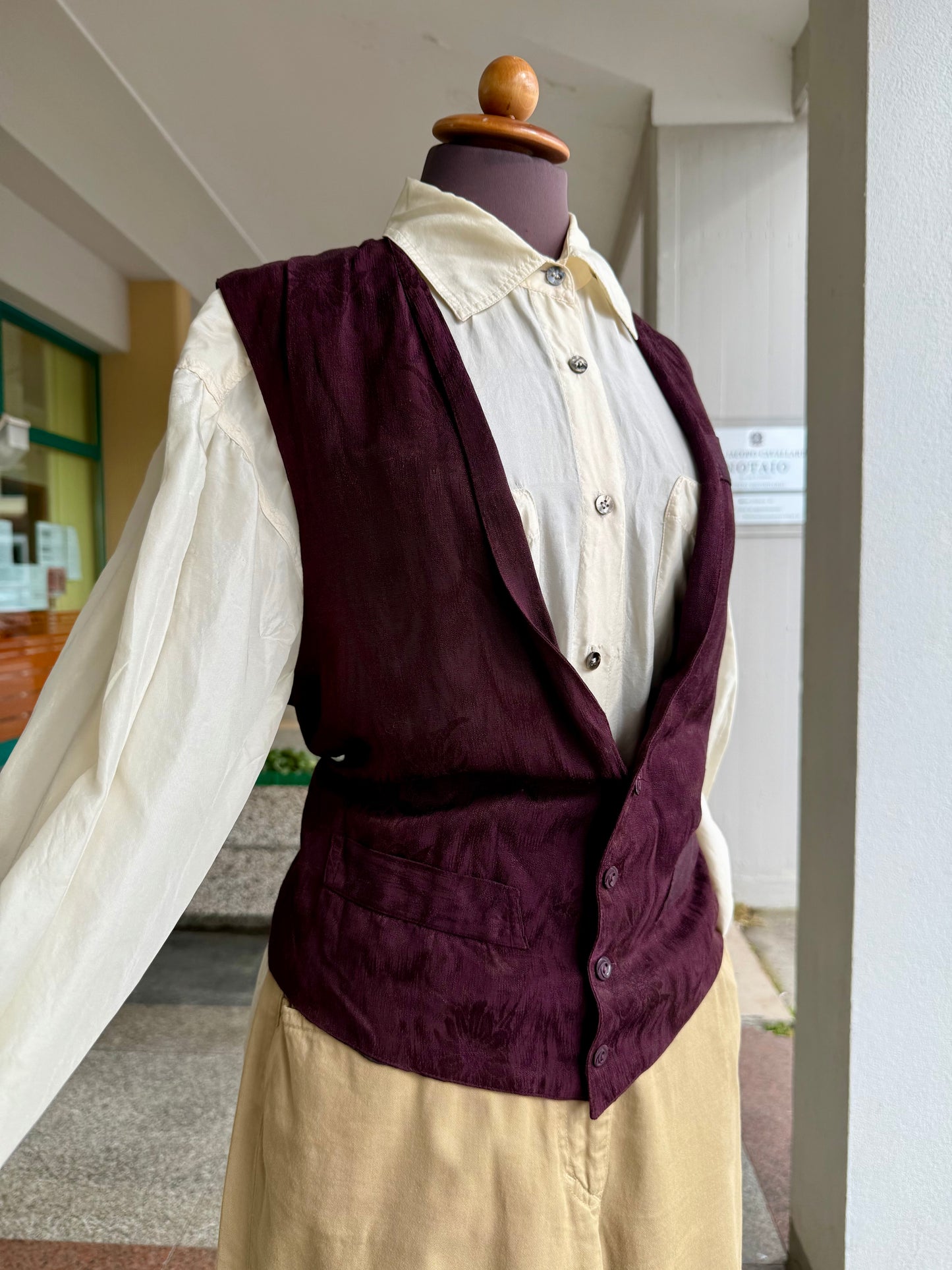 Gilet Borgogna - TG. 42