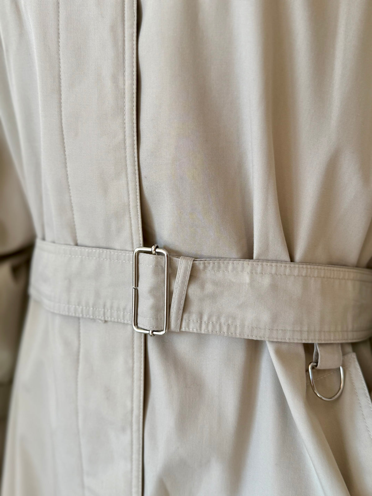 Trench anni ‘80 beige con cinturino - TG. 46-48-50