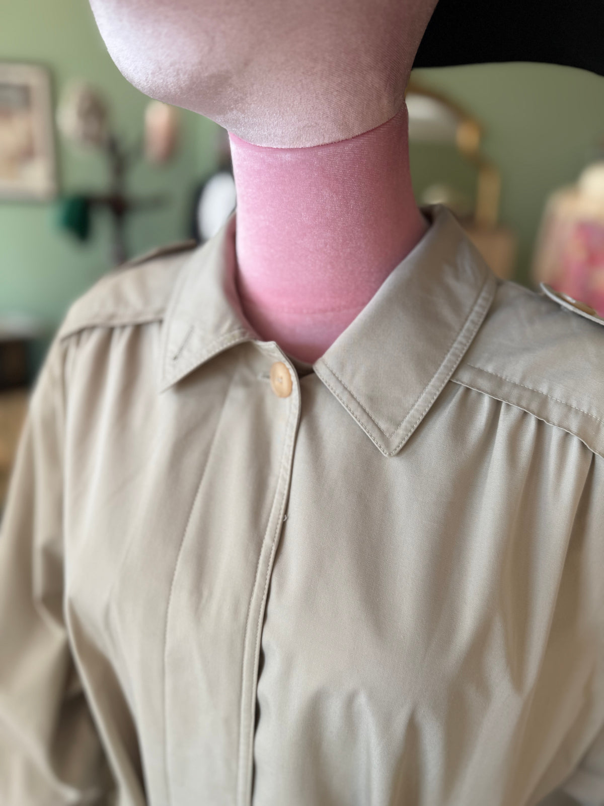 Trench anni ‘80 beige con cinturino - TG. 46-48-50