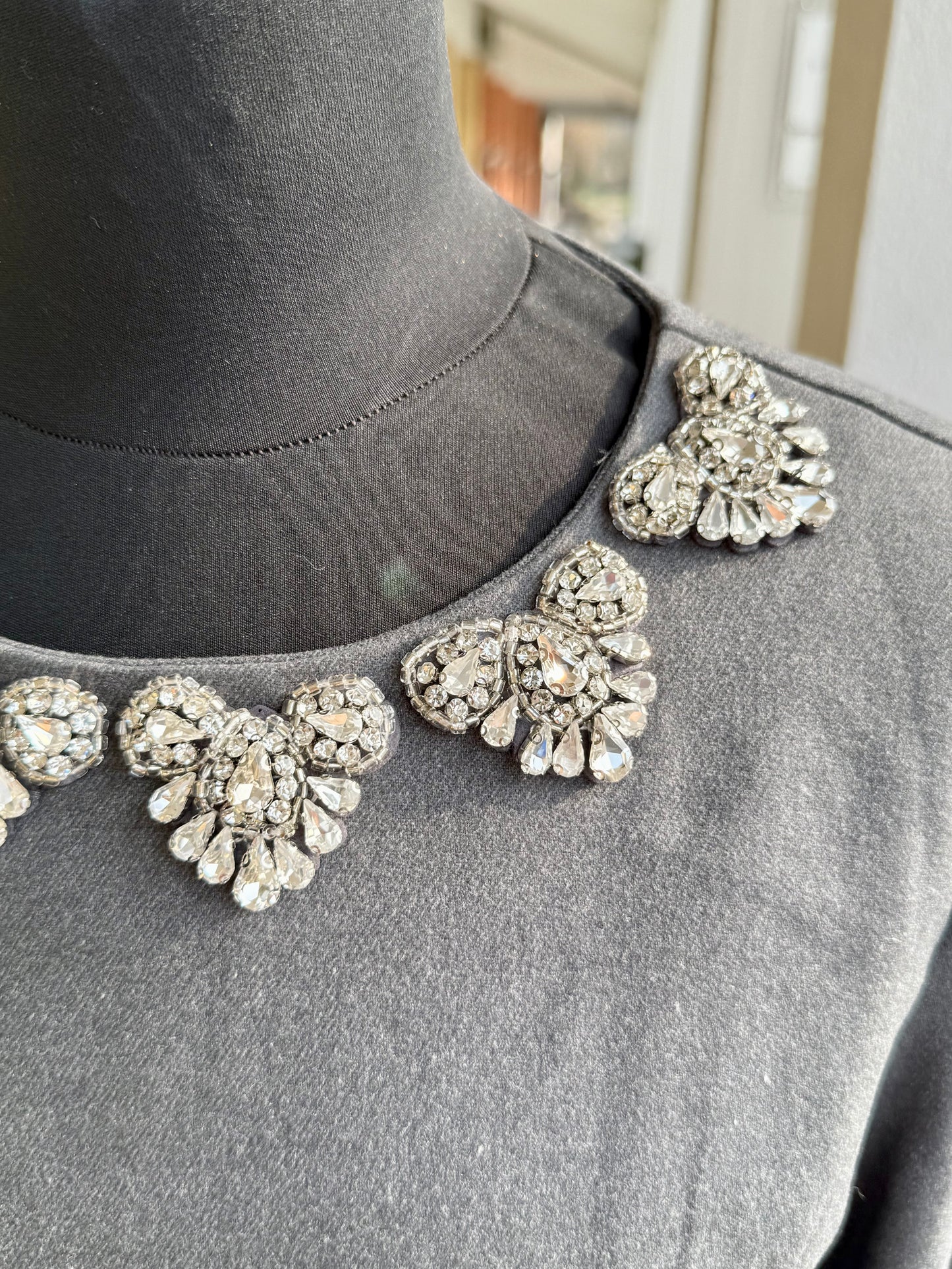 Mini dress con applicazioni bijoux - TG. 40/42