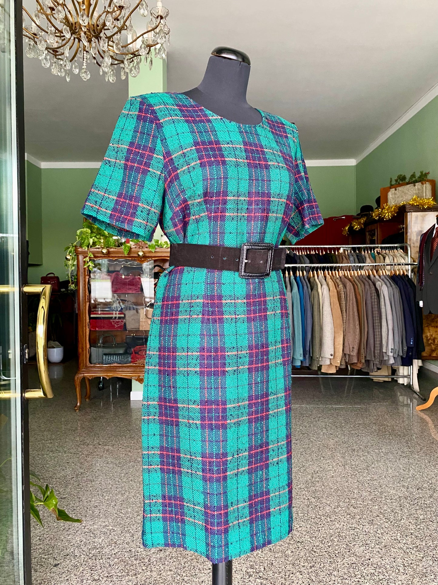 Completo abito + giacca tartan - TG. 42