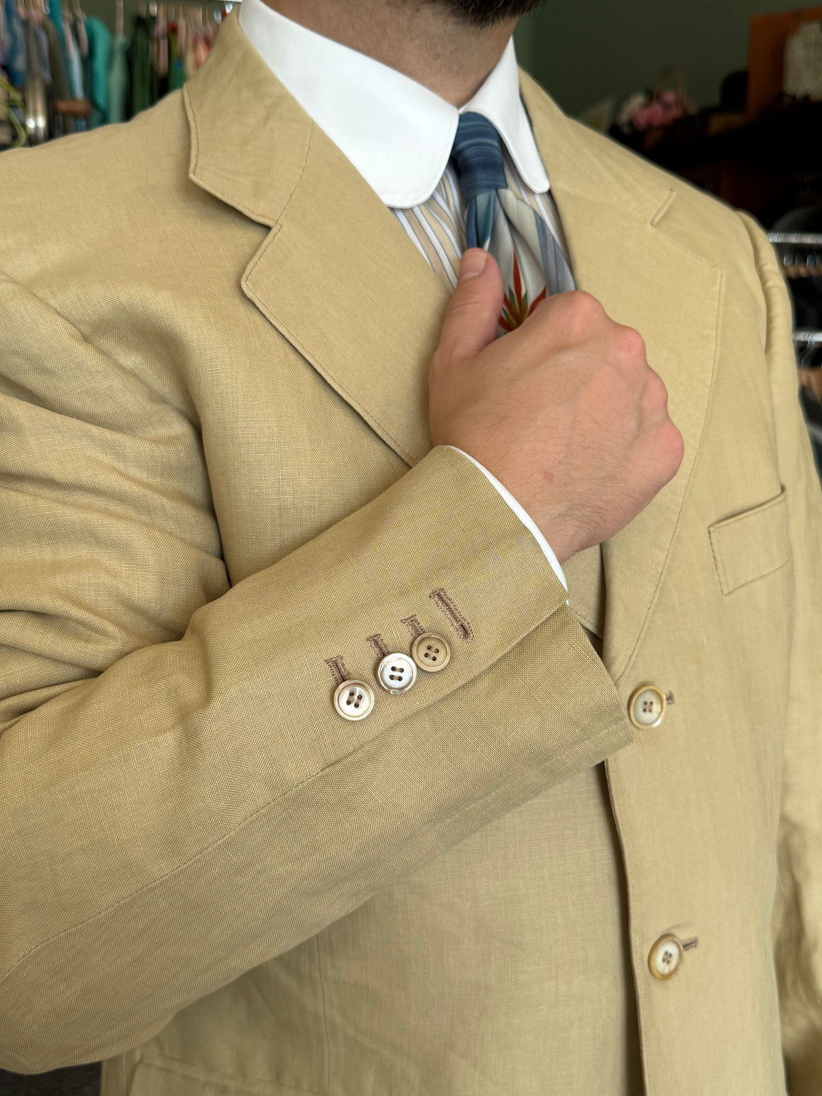 Giacca sartoriale anni ‘80 tg. 52-54 extra-lunga