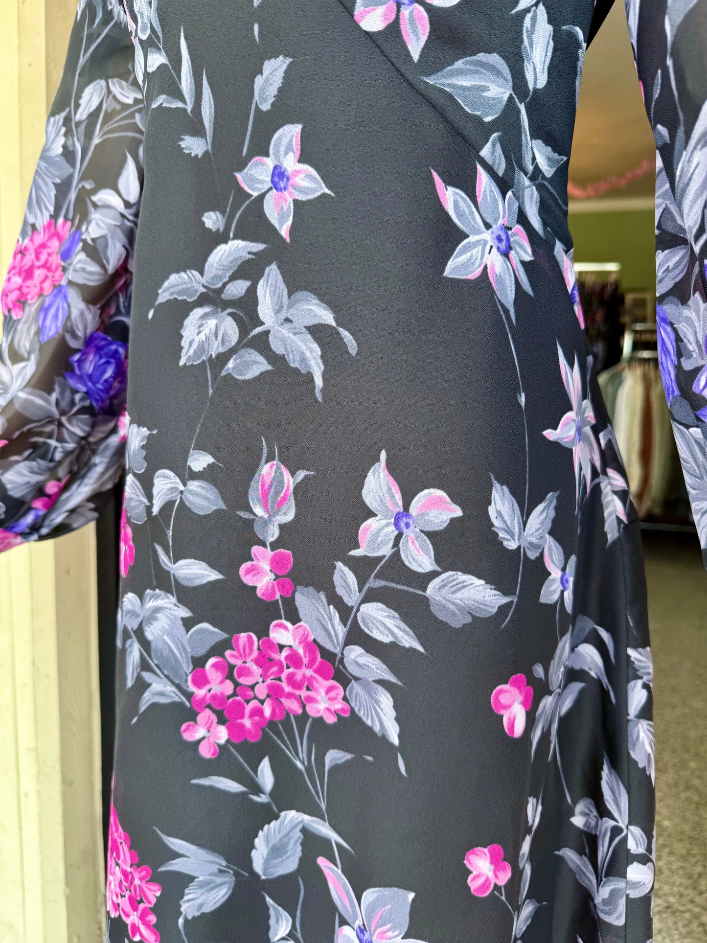 Maxi dress anni ‘70 floreale - TG. 44/46