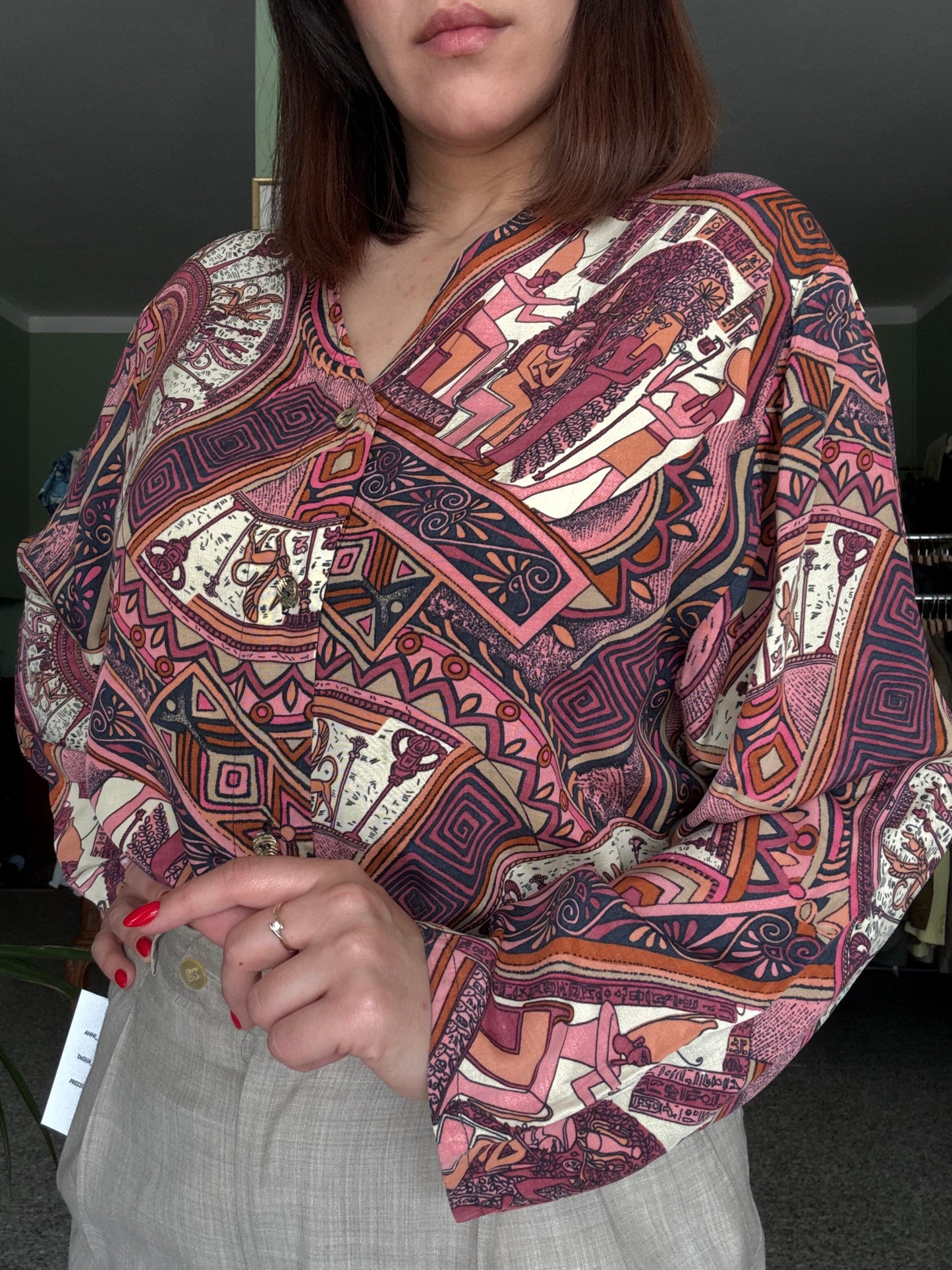 Camicia antico Egitto - TG. 44 circa