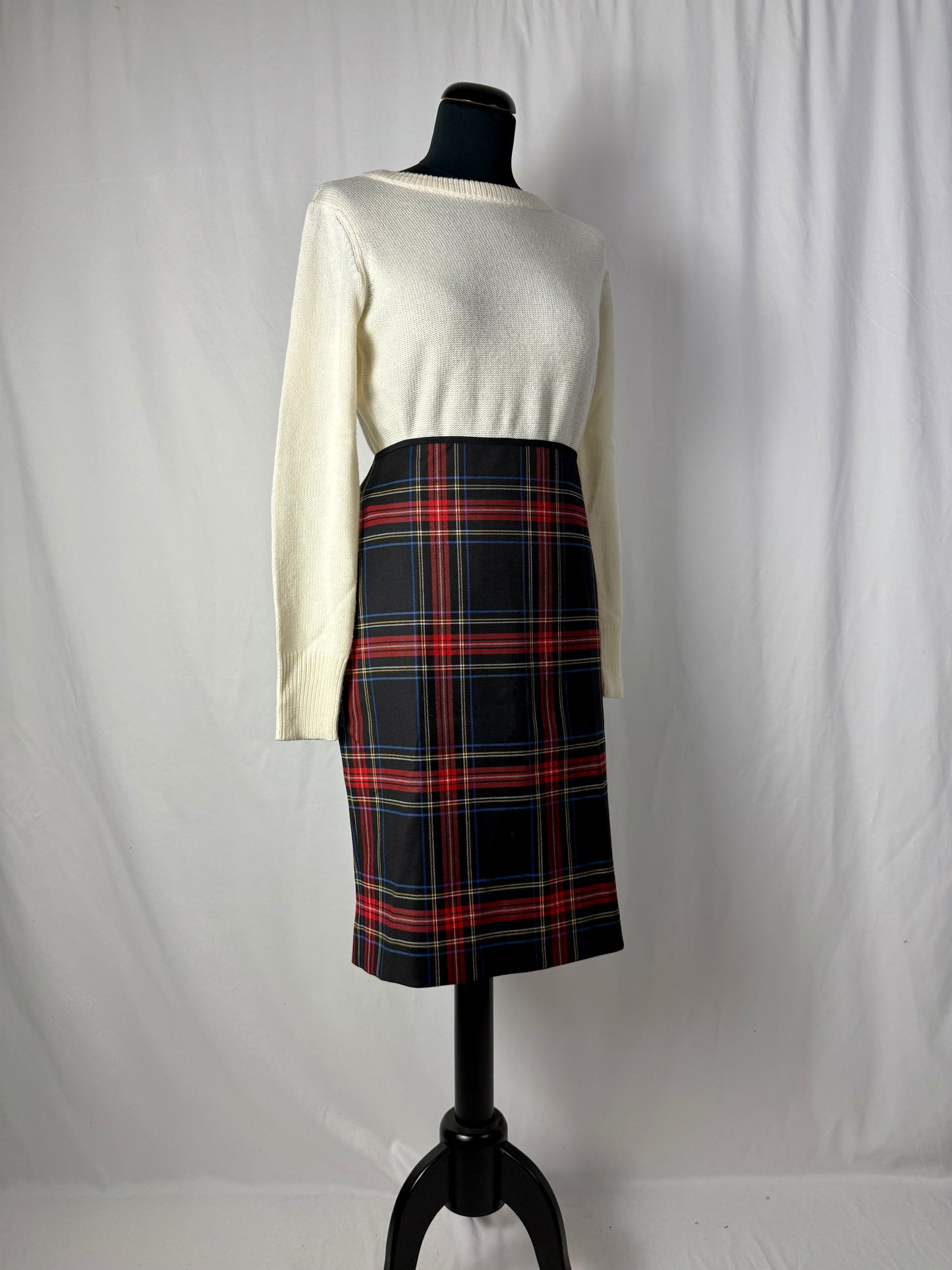 Gonna a tubino tartan - TG. 46