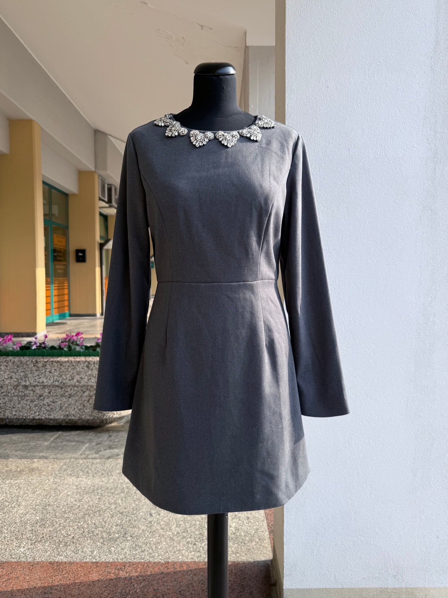 Mini dress con applicazioni bijoux - TG. 40/42