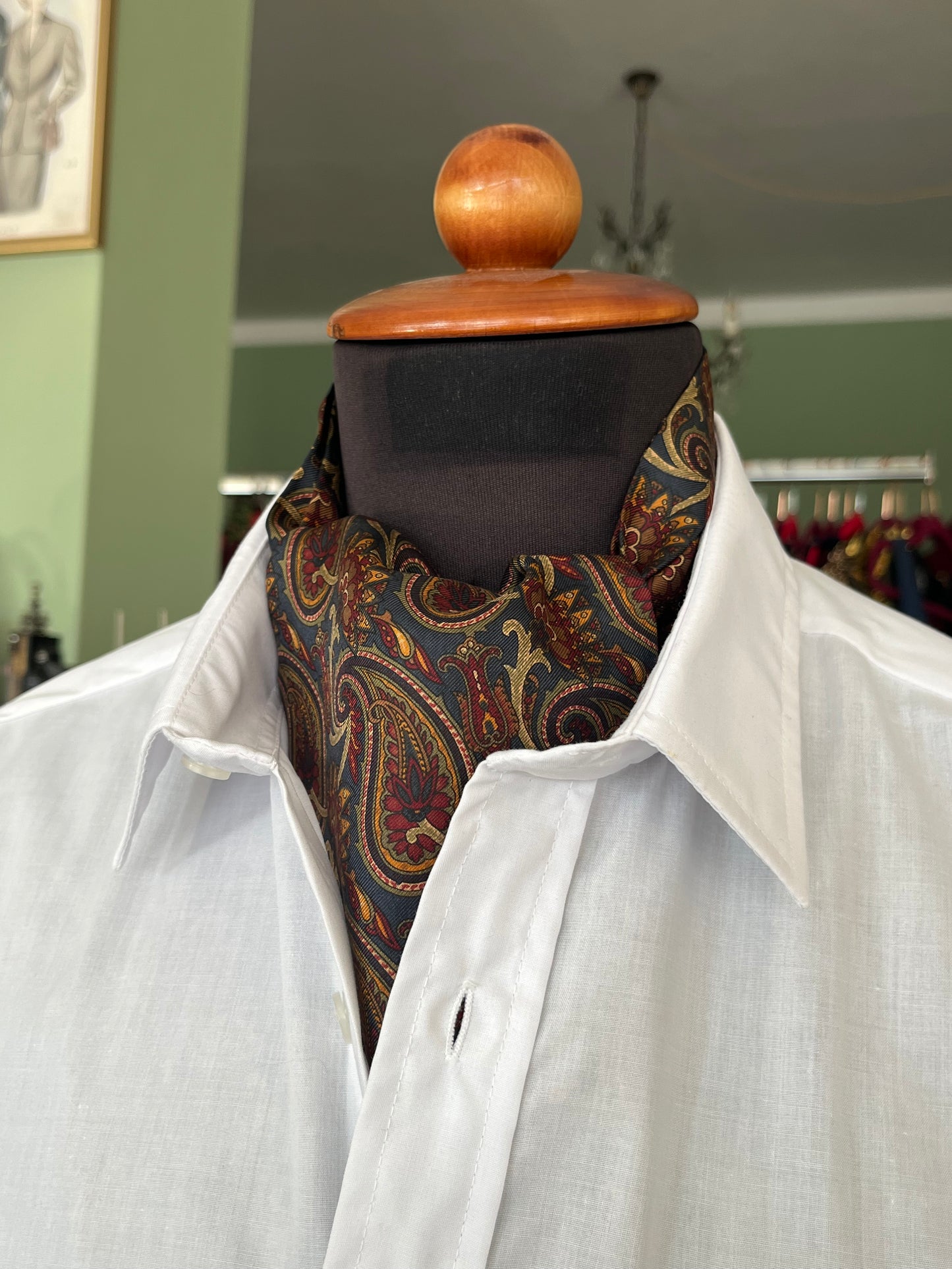 Ascot seta fantasia paisley