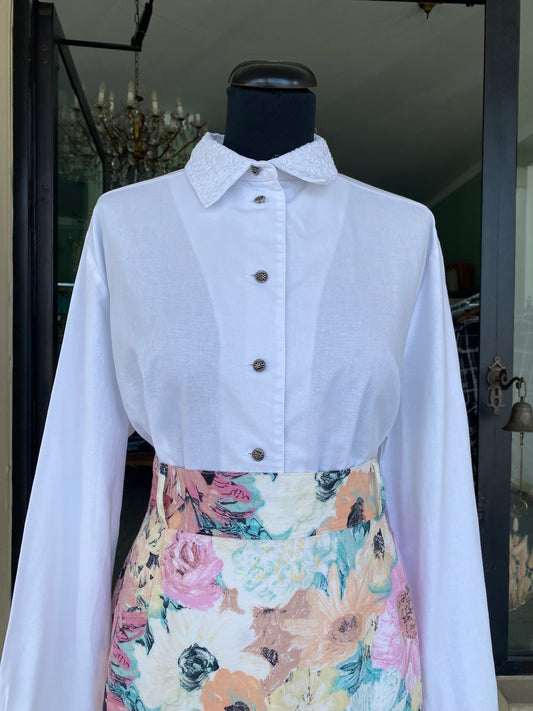 Camicia bianca in cotone - TG. 44