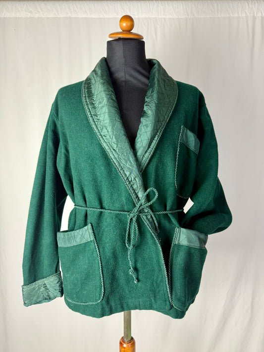 Giacca da camera color verde bosco tg. M-L