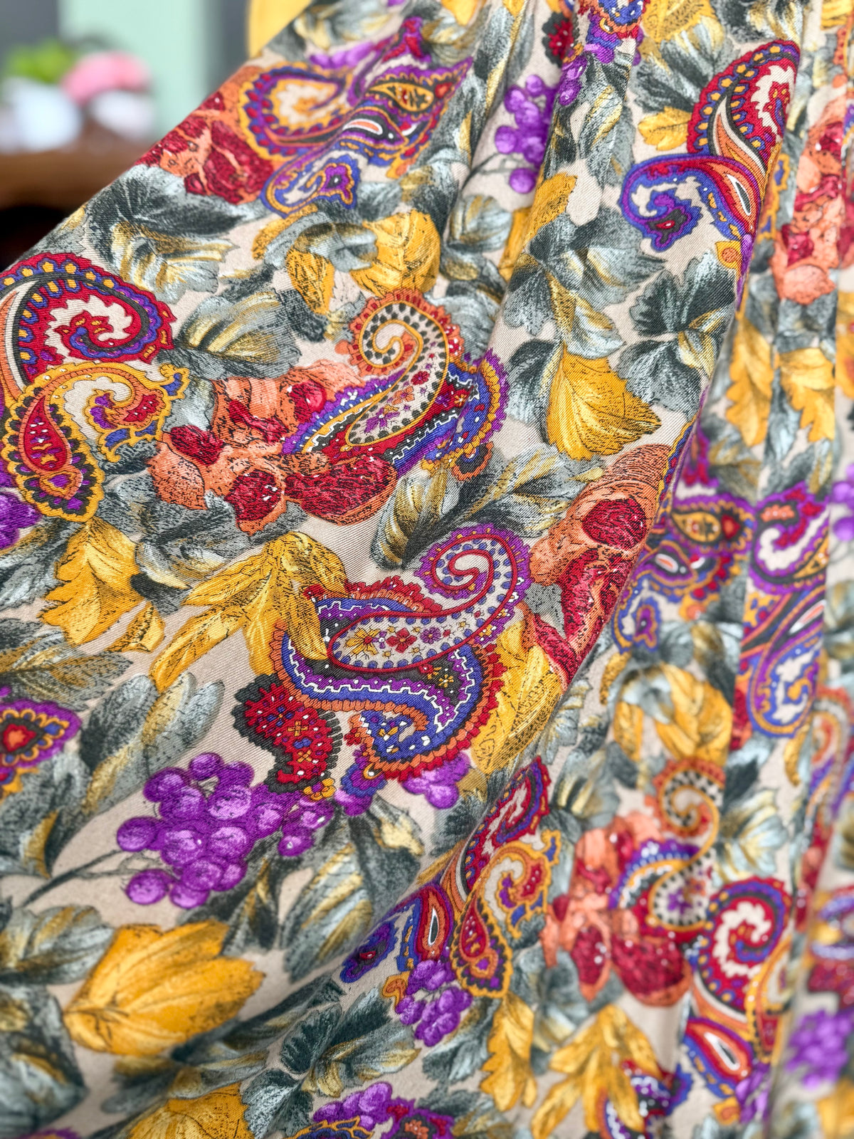 Gonna anni ‘80 stampa paisley e floreale - TG. 36