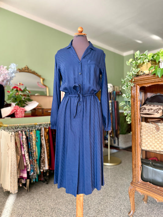Abito camicia blu navy - TG. 42