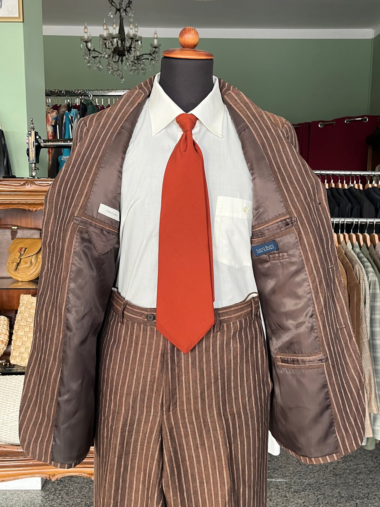 Completo in lino anni '90 tg. 46-48