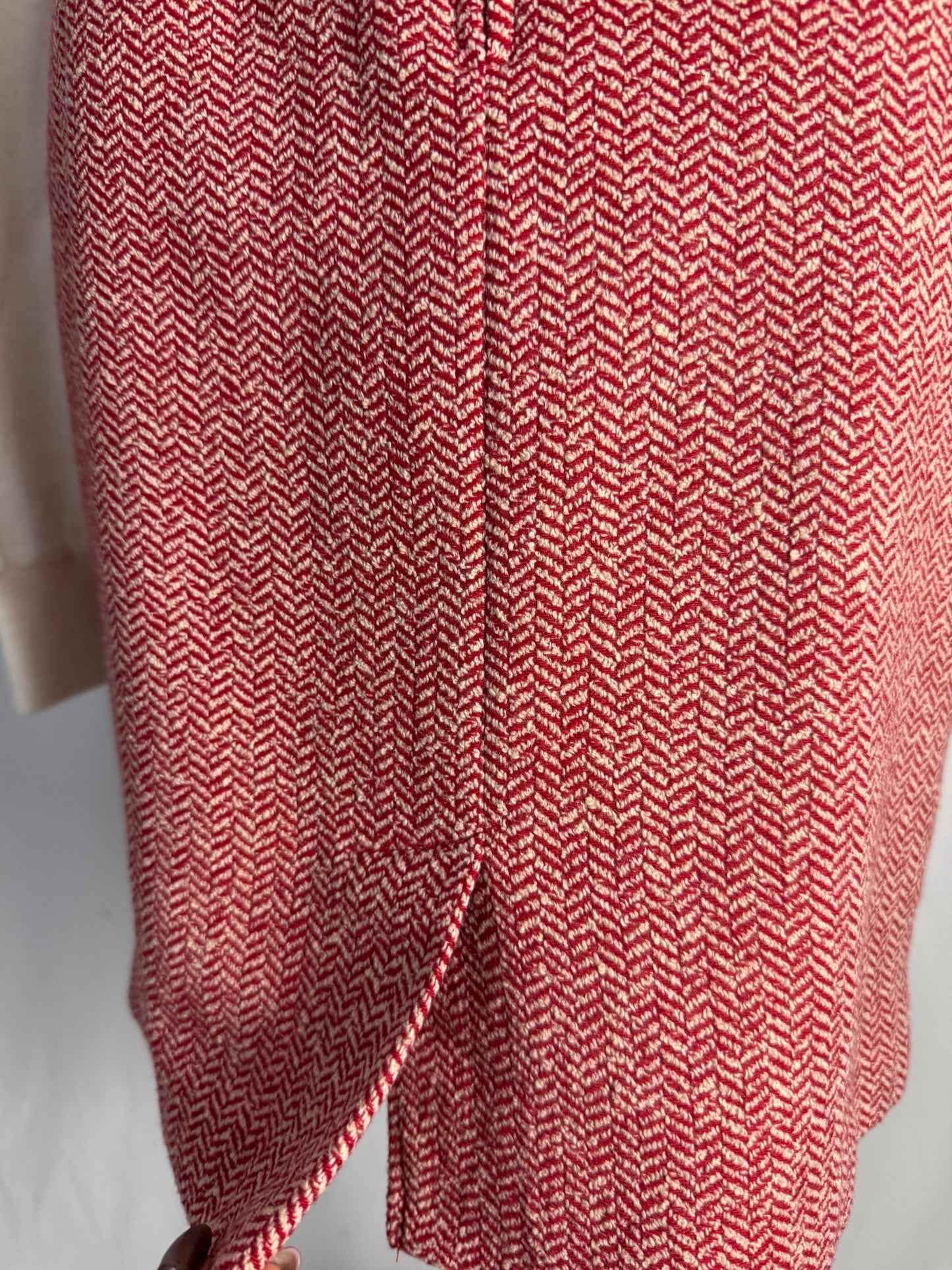 Gonna anni ‘80 lana a spina di pesce - TG. 44