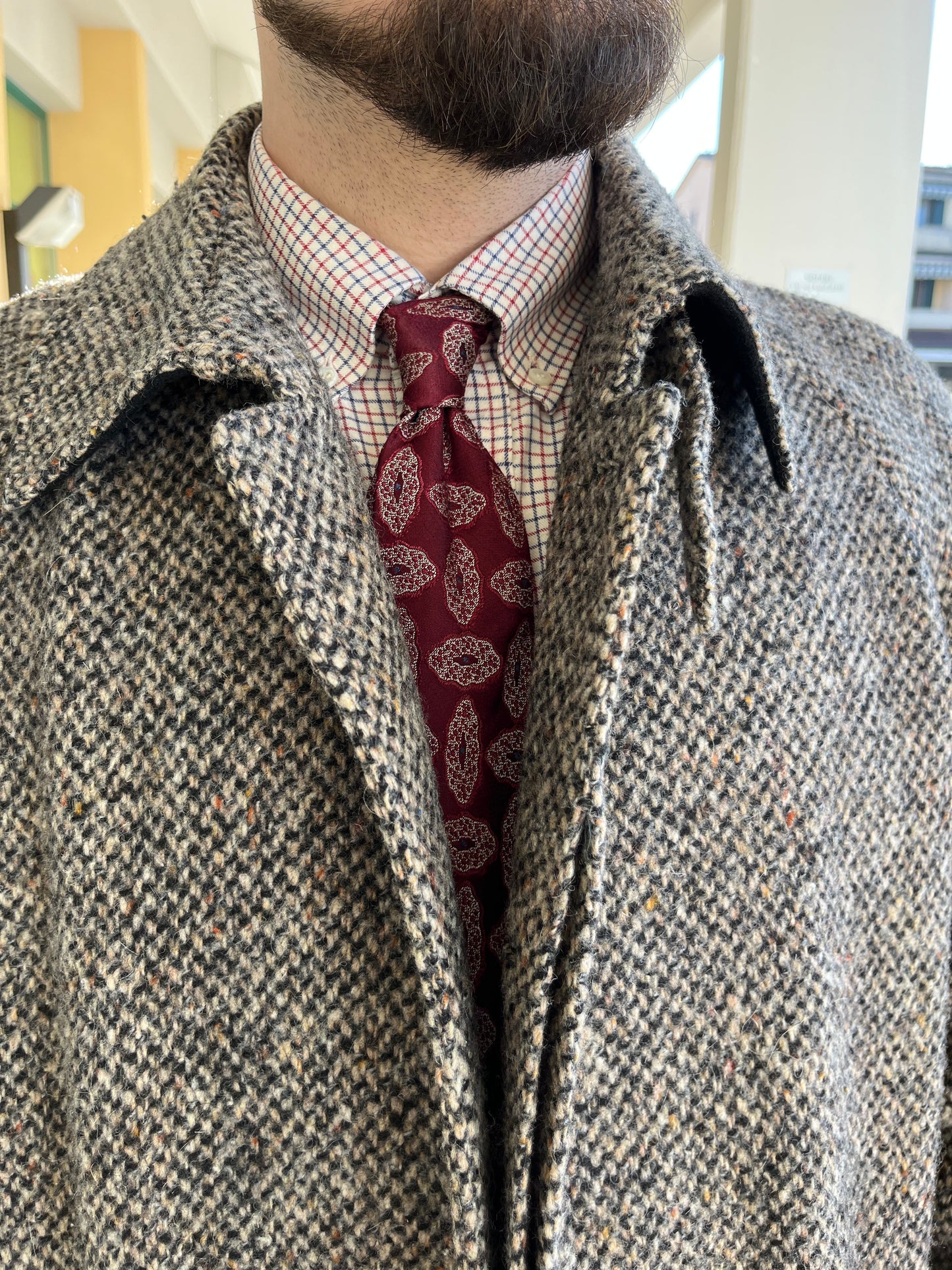 Cappotto anni '80 tweed