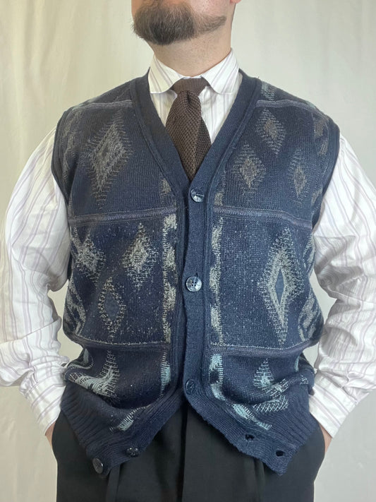 Gilet in maglia anni ‘80 tg. XL-XXL