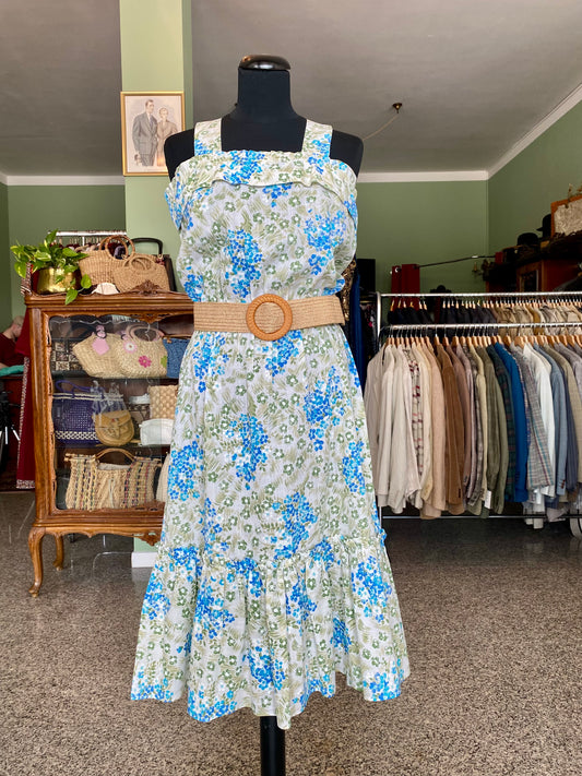 Abito prendisole anni ‘70 in cotone - TG. 40/42