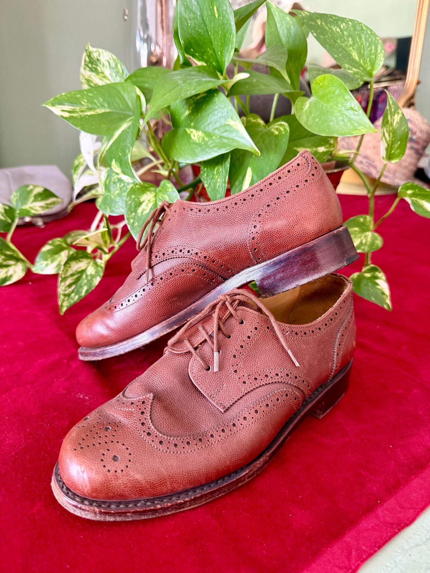Stringate Brogue in Vera Pelle - NR. 36.5
