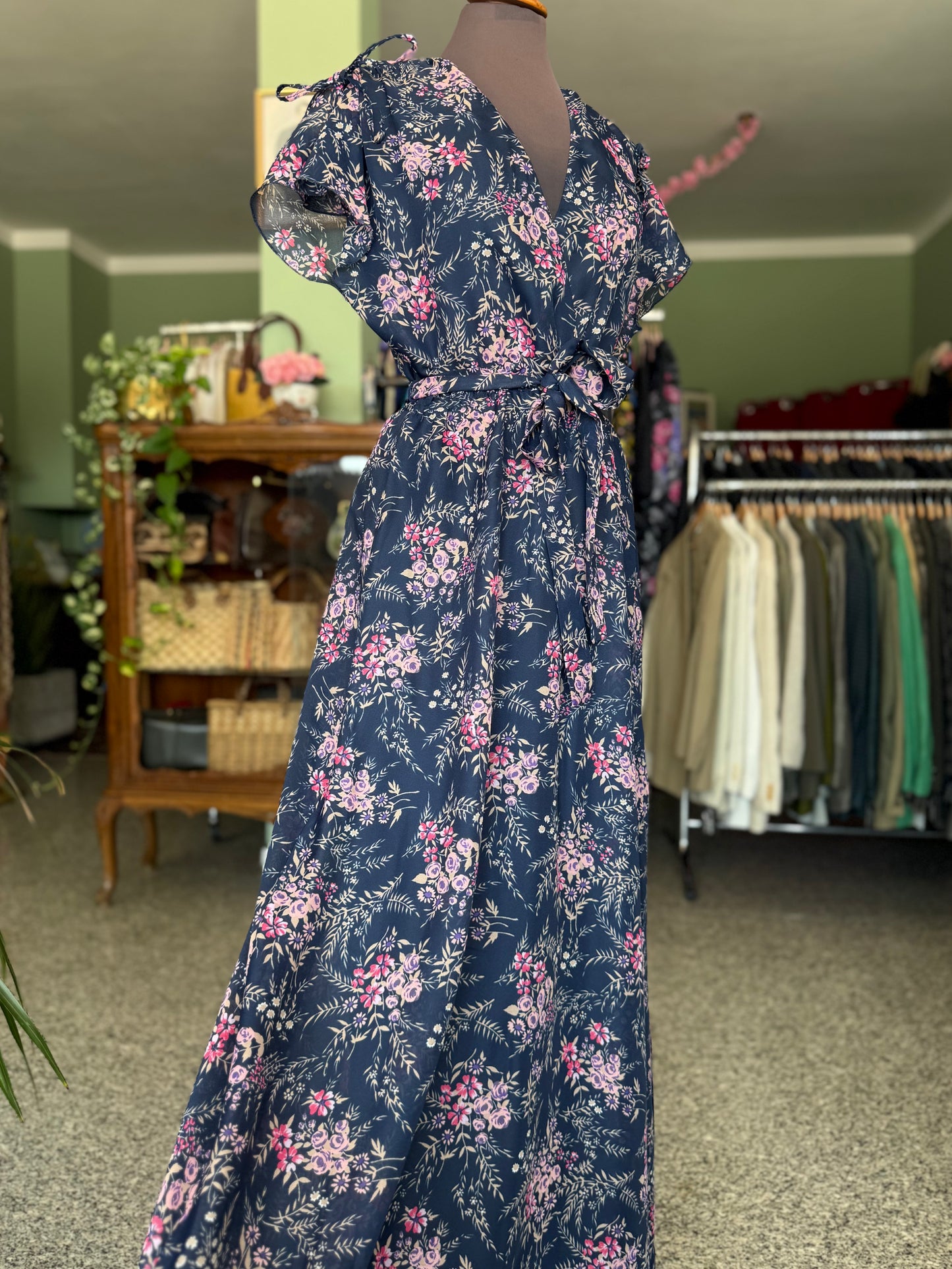 Maxi dress anni ‘70 floreale - TG. 42