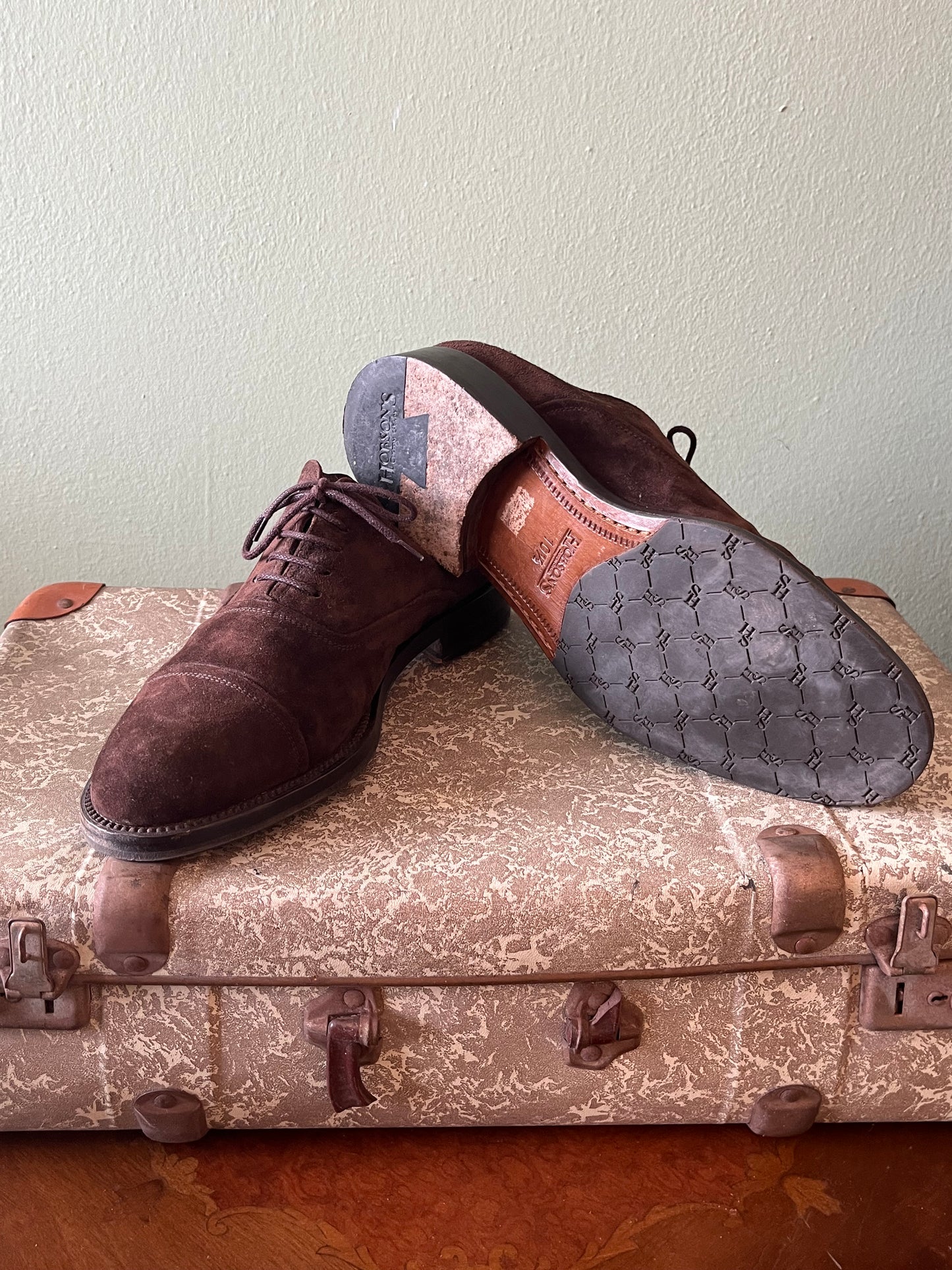 Scarpe oxford scamosciate tg. 44-45
