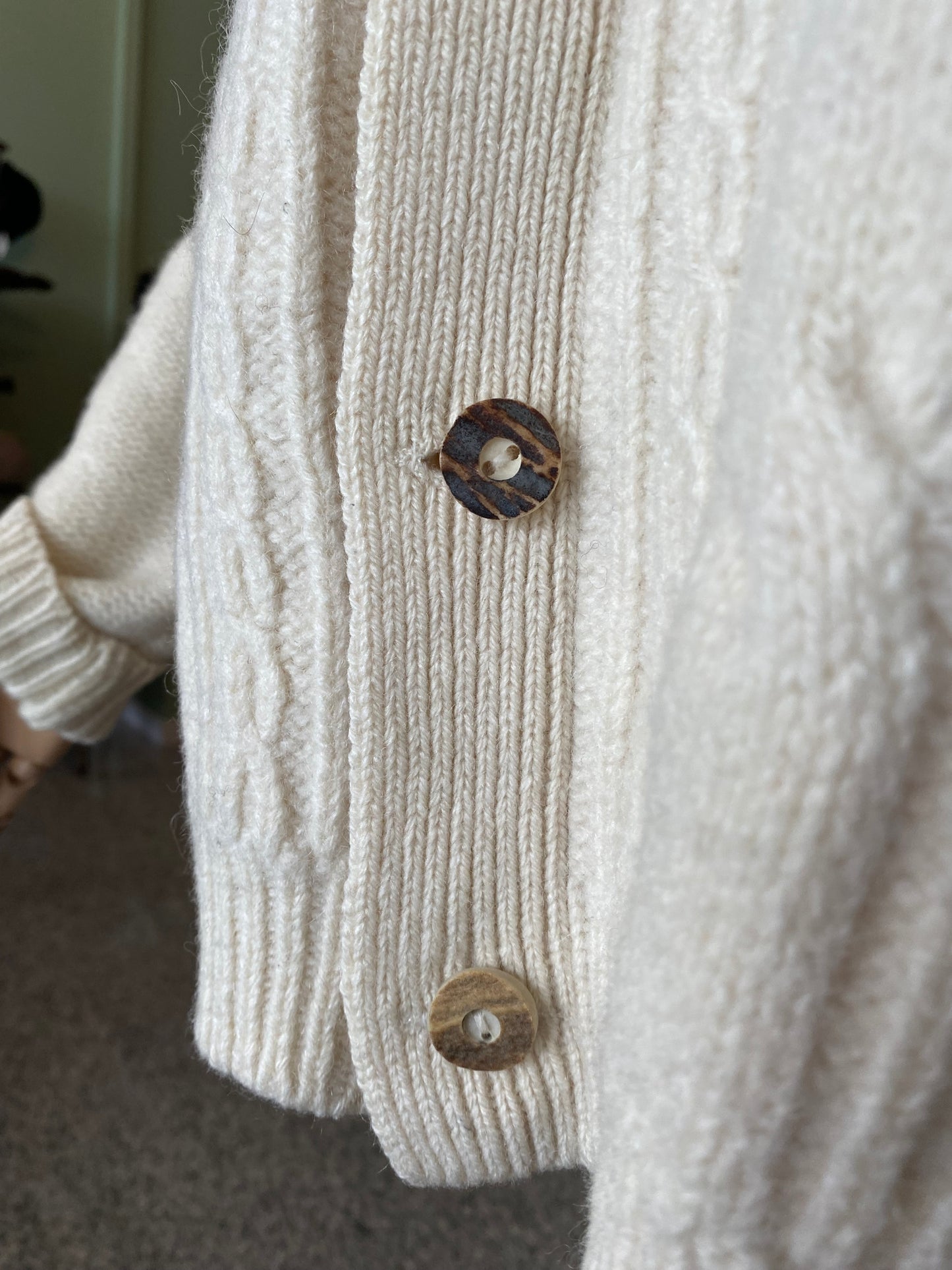 Cardigan tirolese panna - TG. 44/46