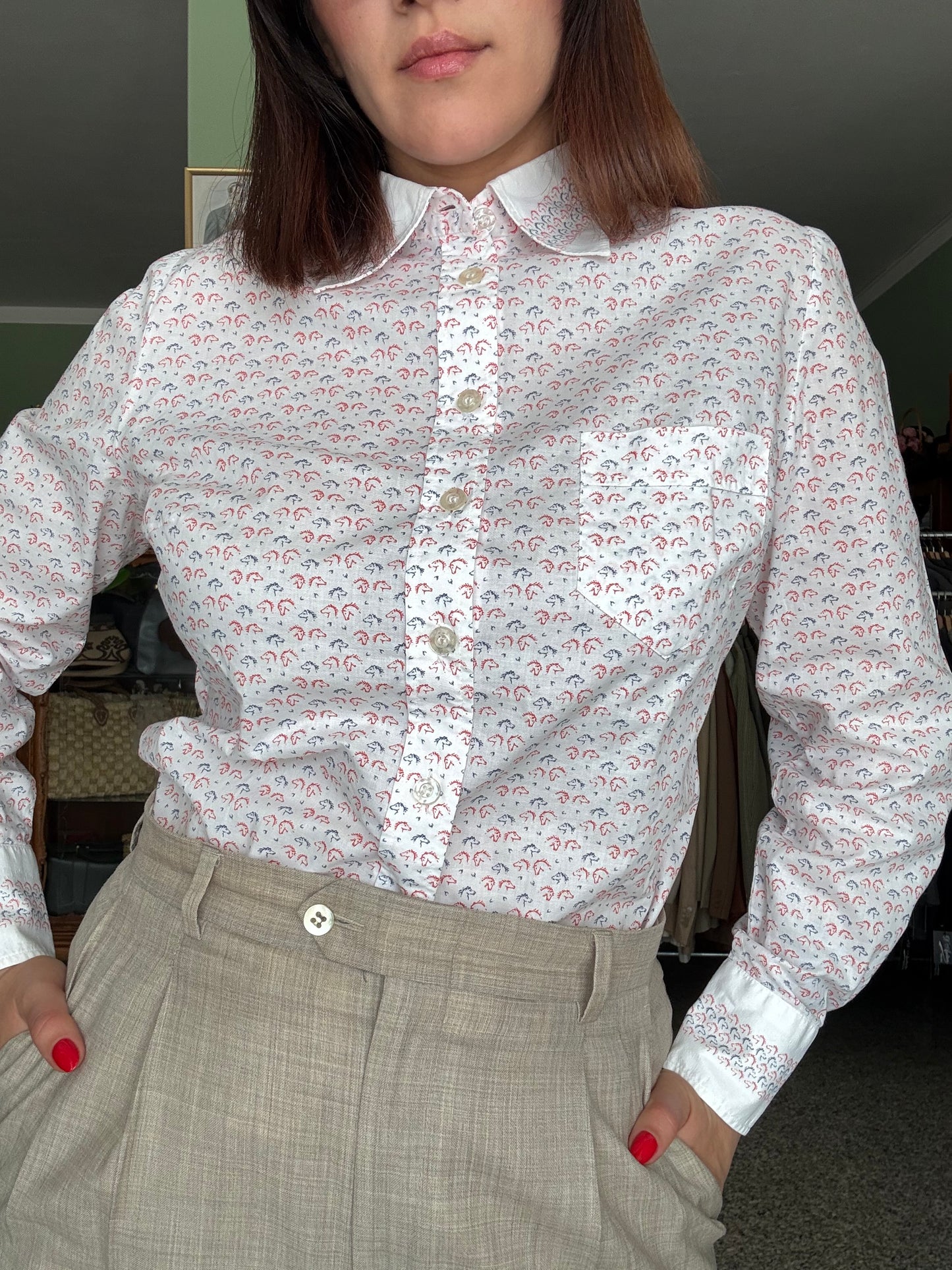 Camicia con cavalli 🐴 - TG. 40/42