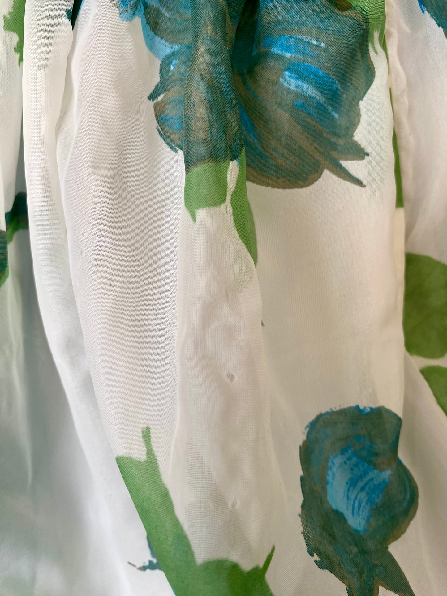 Abito vintage floreale anni '50 con cintura - TG. 40 circa