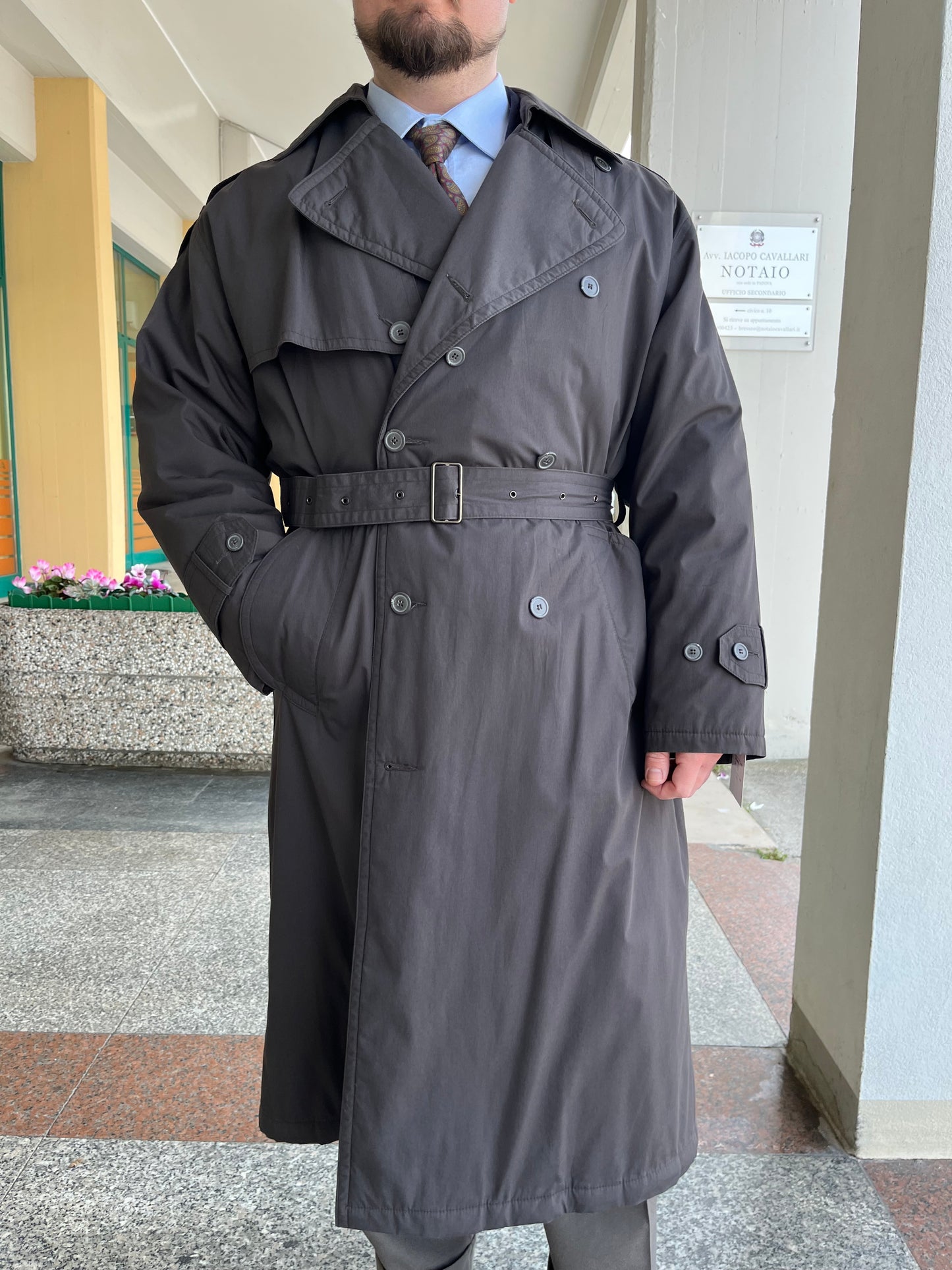 Trench anni ‘90 doppiopetto tg. 54-56