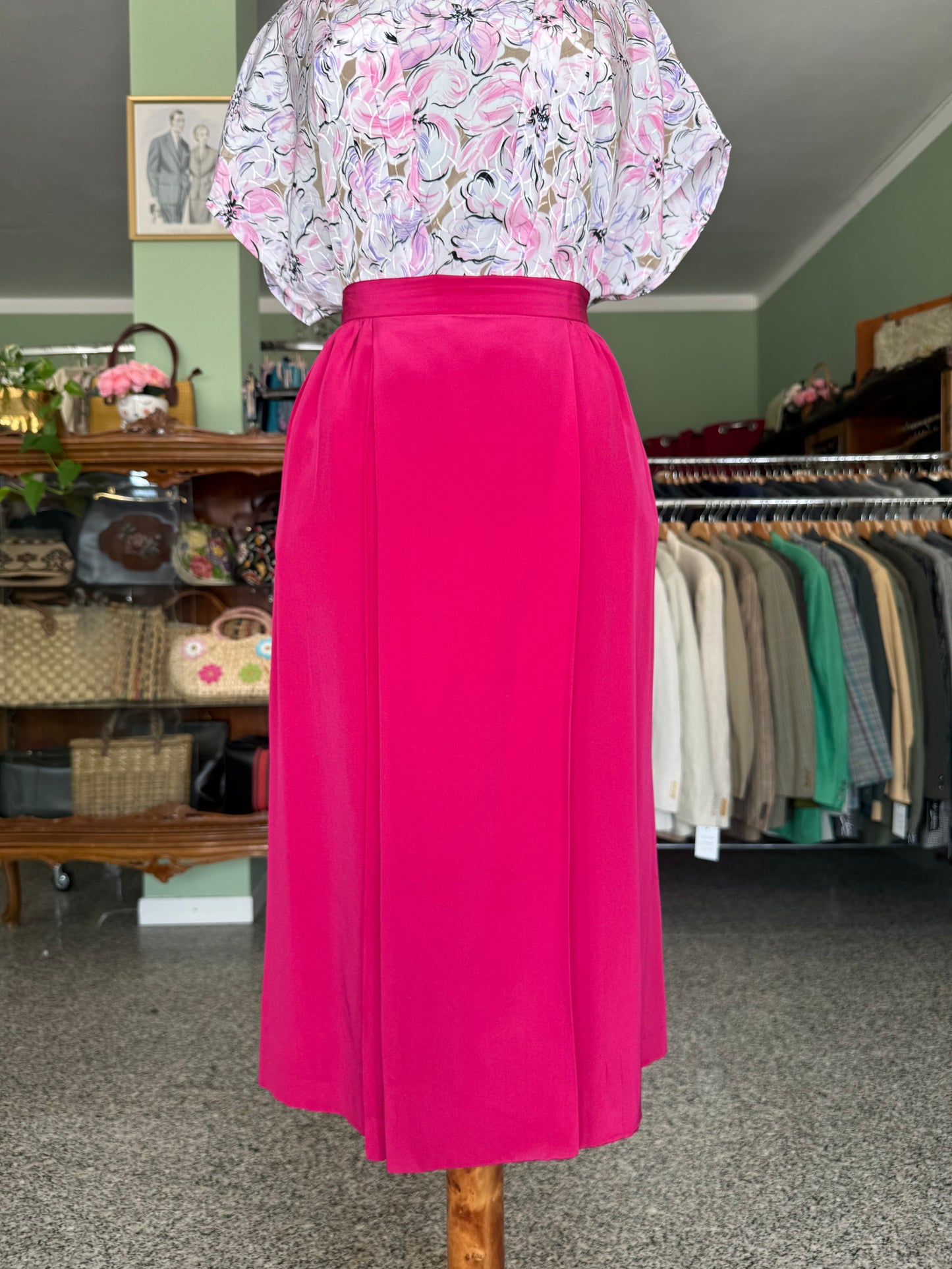 Gonna fucsia in seta - TG. 44