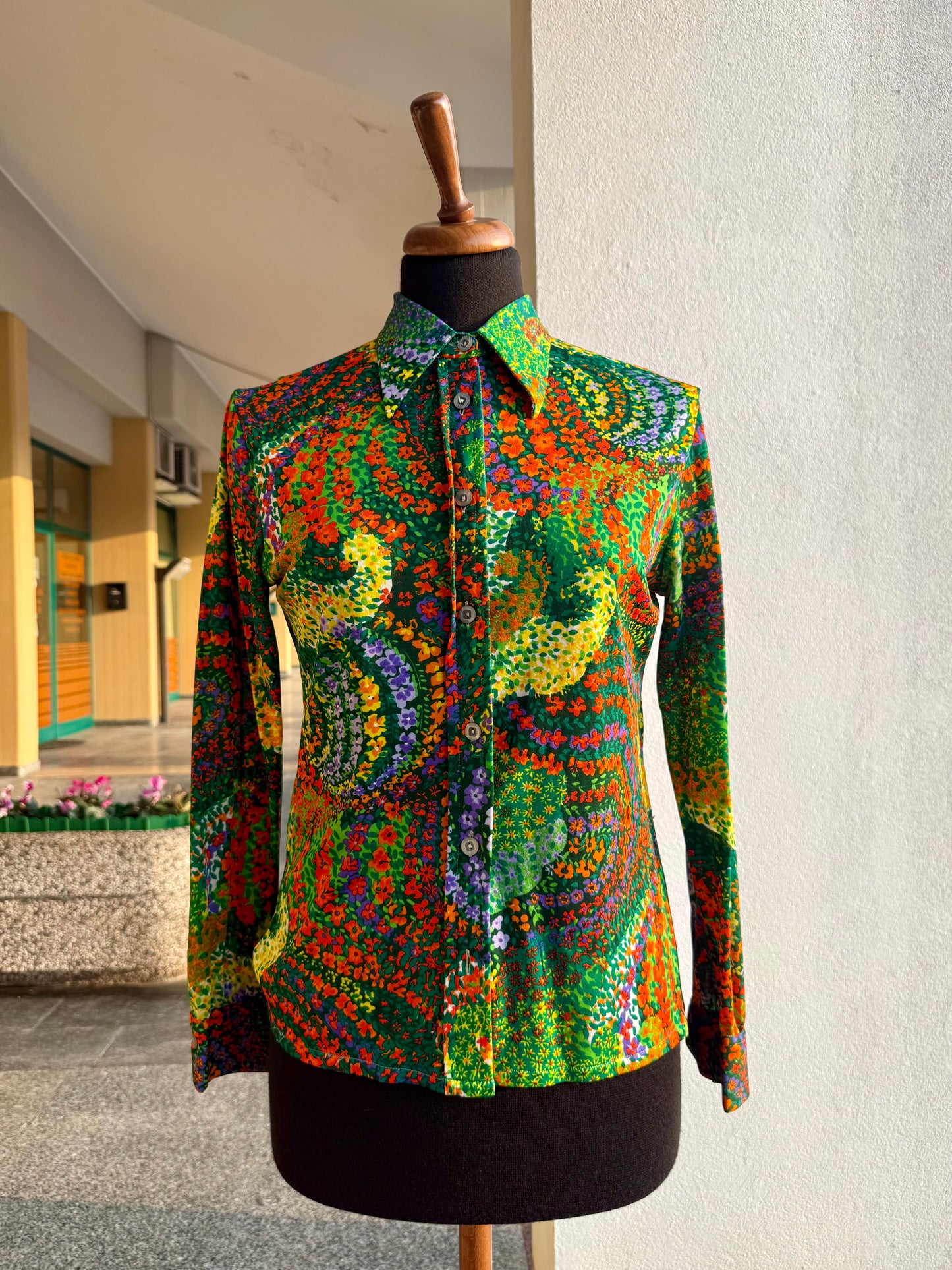 Camicia anni ‘70 optical - TG. 38/40