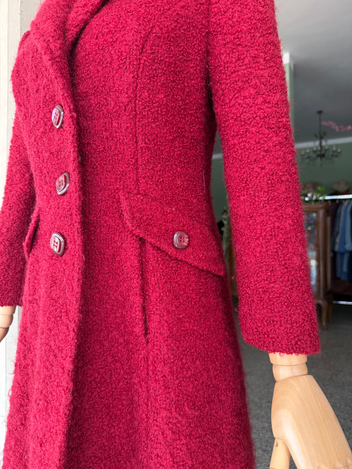 Cappotto sartoriale in bouclé di lana - TG. 40