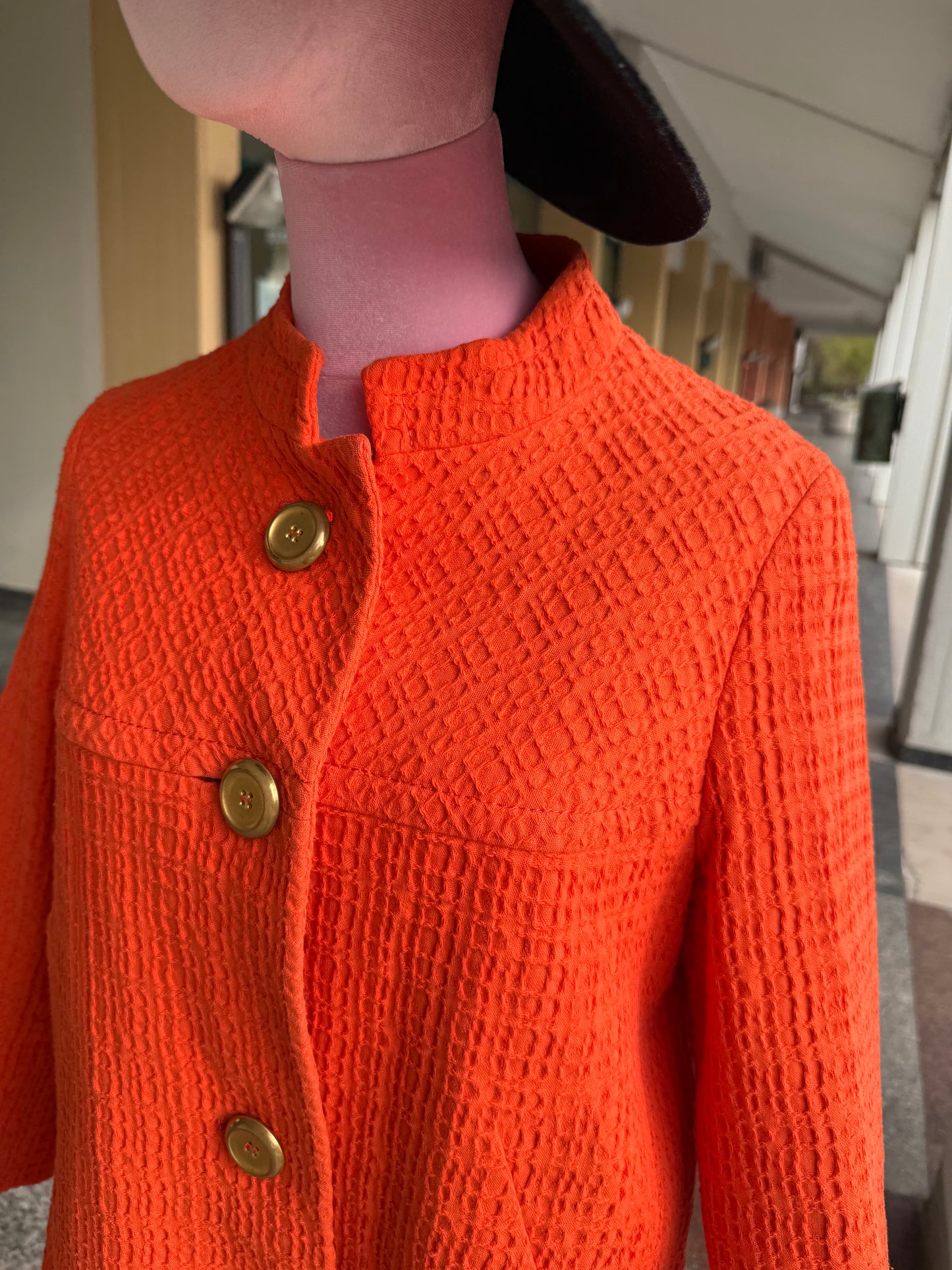 Cappotto anni ‘60 arancione - TG. 40/42