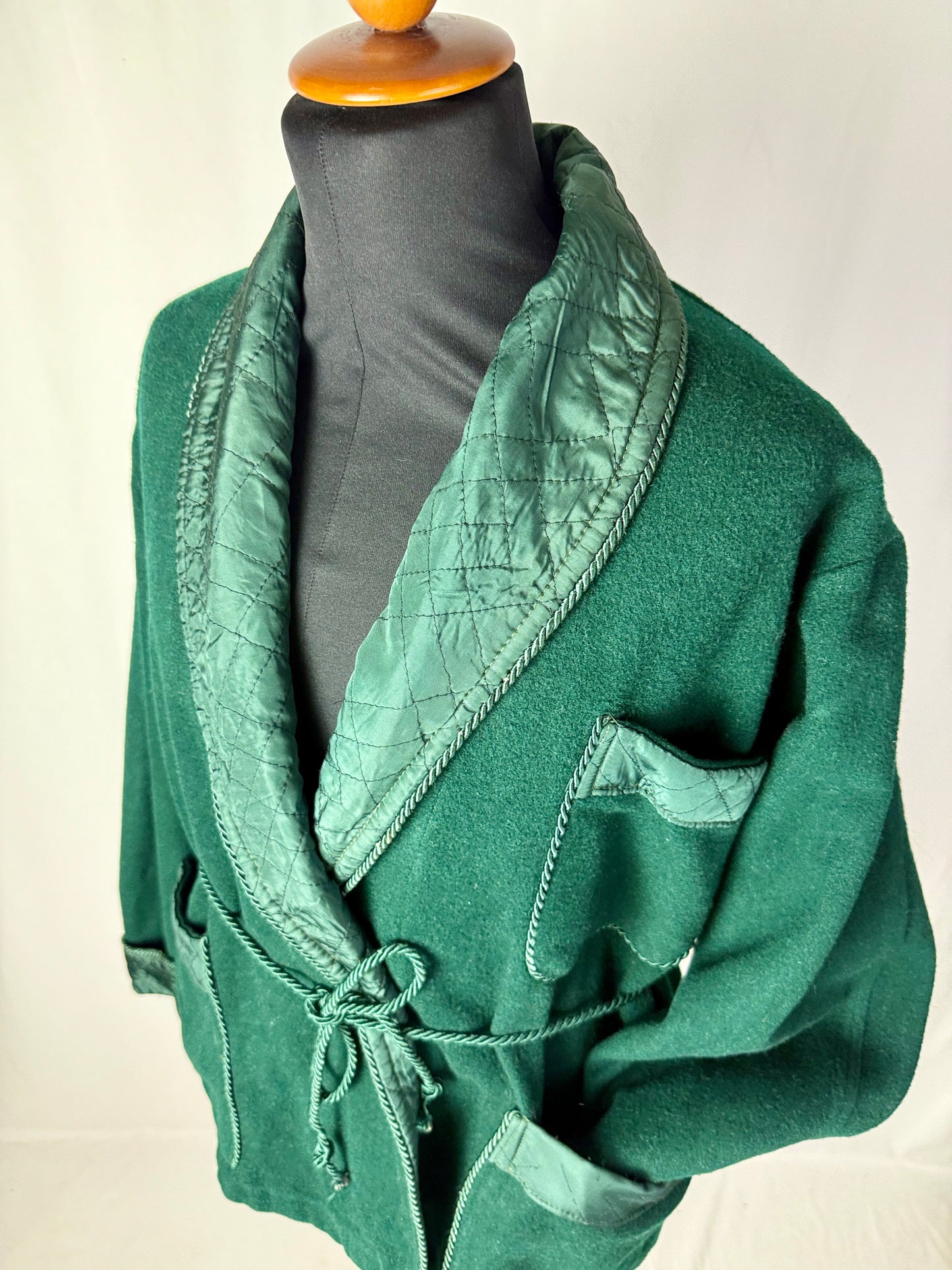 Giacca da camera color verde bosco tg. M-L