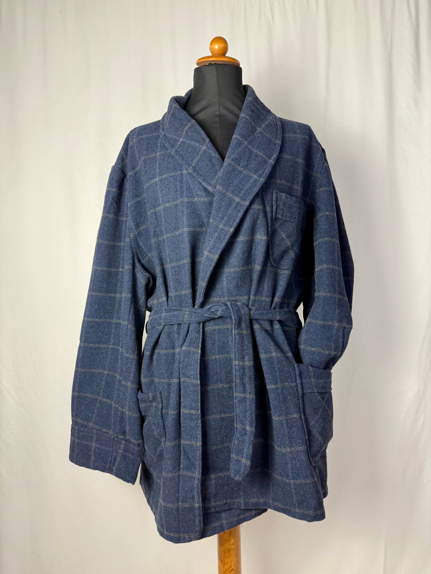 Giacca da camera blu a quadretti tg. XXL-3XL