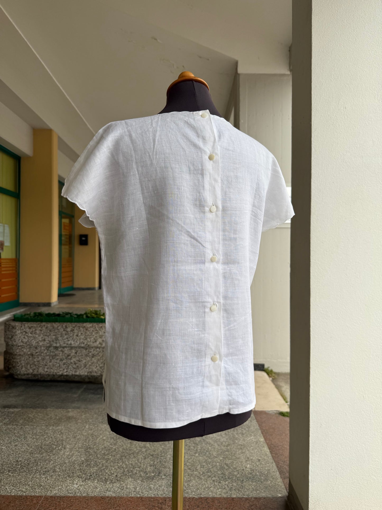 Camicia bianca in lino - TG. 46