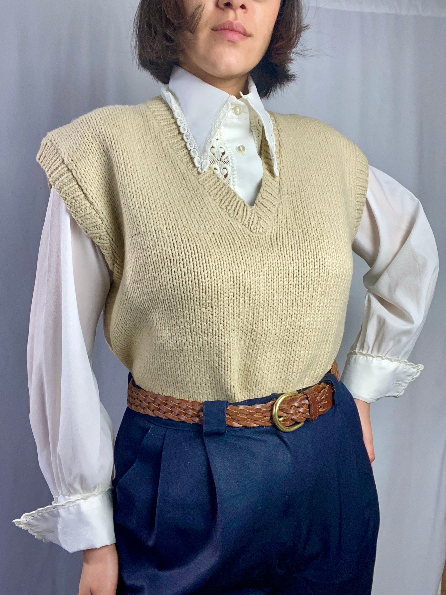 Gilet color nocciola