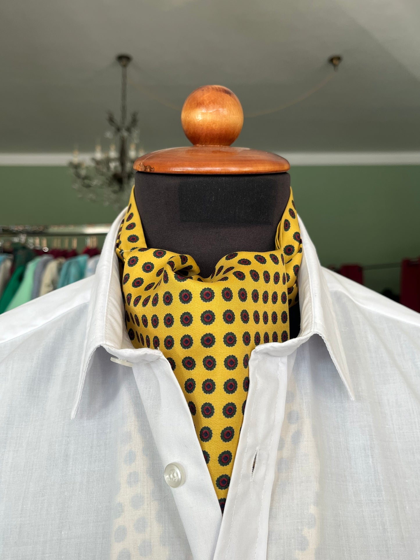 Ascot Etro seta micro-fantasia