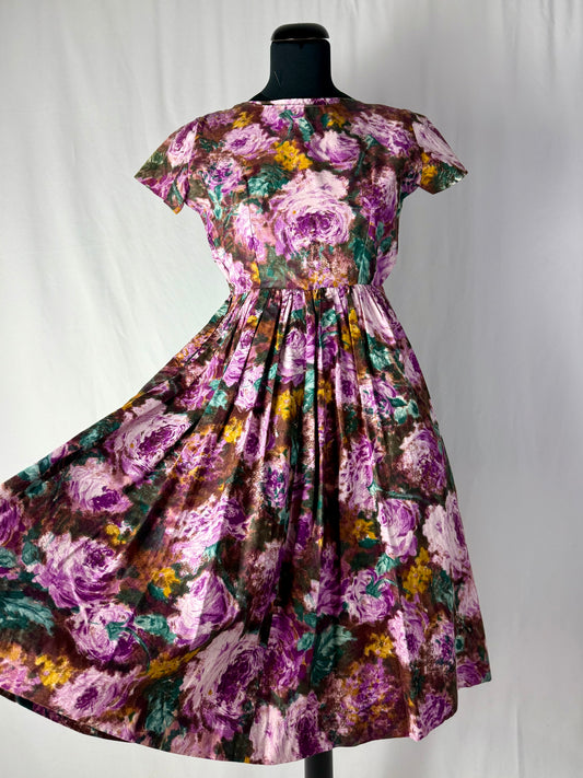 Abito anni ‘50 “Bouquet di Velluto” – TG. 36